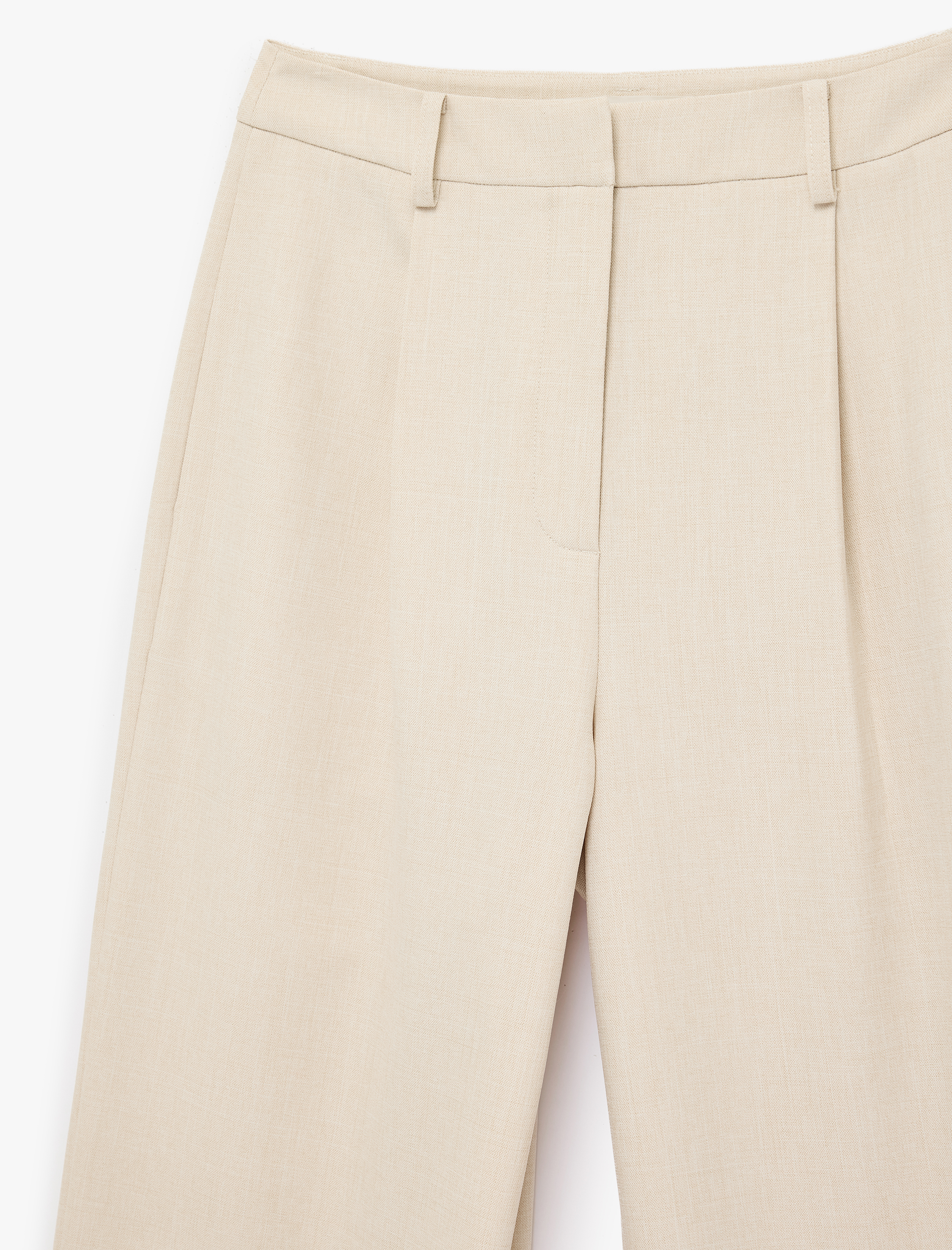   Rahat Kalıp Cep Detaylı Yüksek Bel Palazzo Pantolon