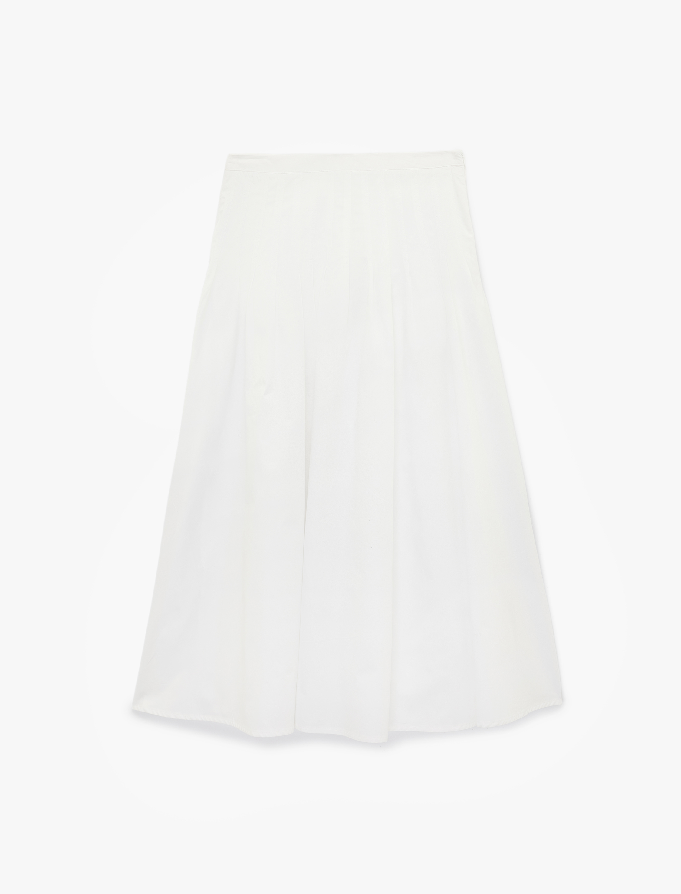   Pamuklu Normal Bel A Kesim Volanlı Uzun Etek