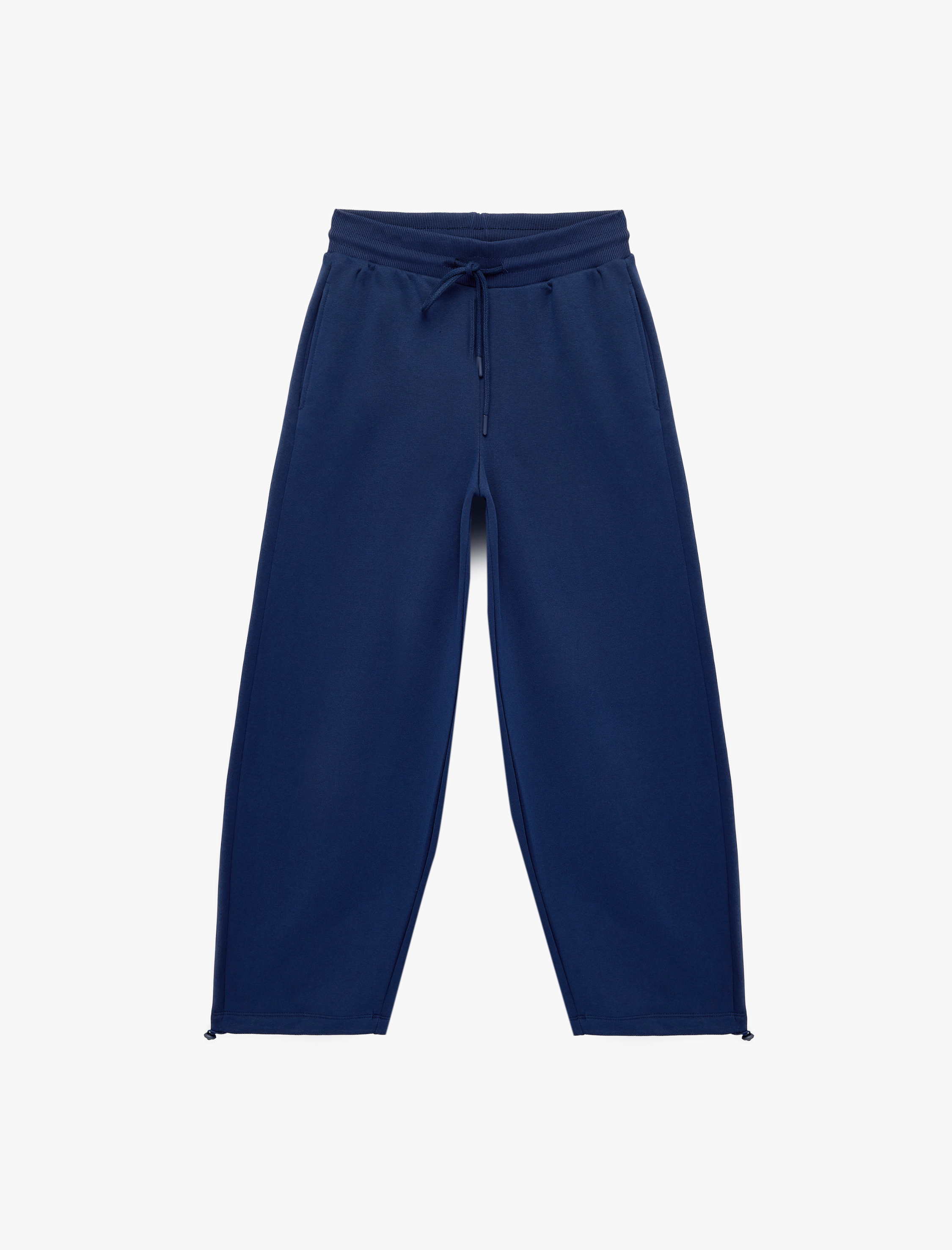   Üç İplik Şardonlu Cepli Beli Bağcıklı Jogger Eşofman Altı