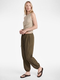 Lastikli Paça Paraşüt Kumaş Balon Pantolon