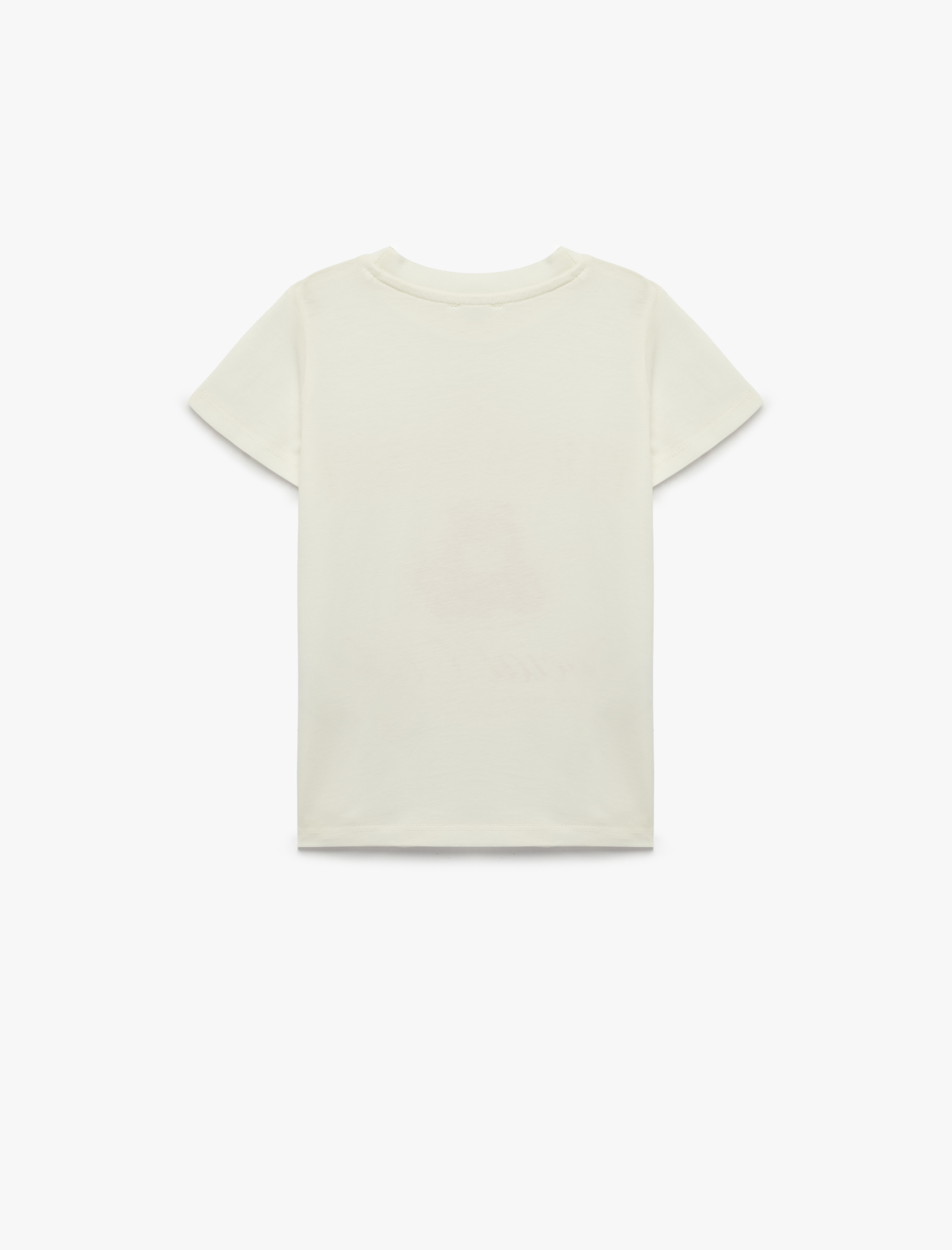  Kız Çocuk Baskılı Kısa Kollu Bisiklet Yaka Pamuklu Çilek Baskılı Tişört