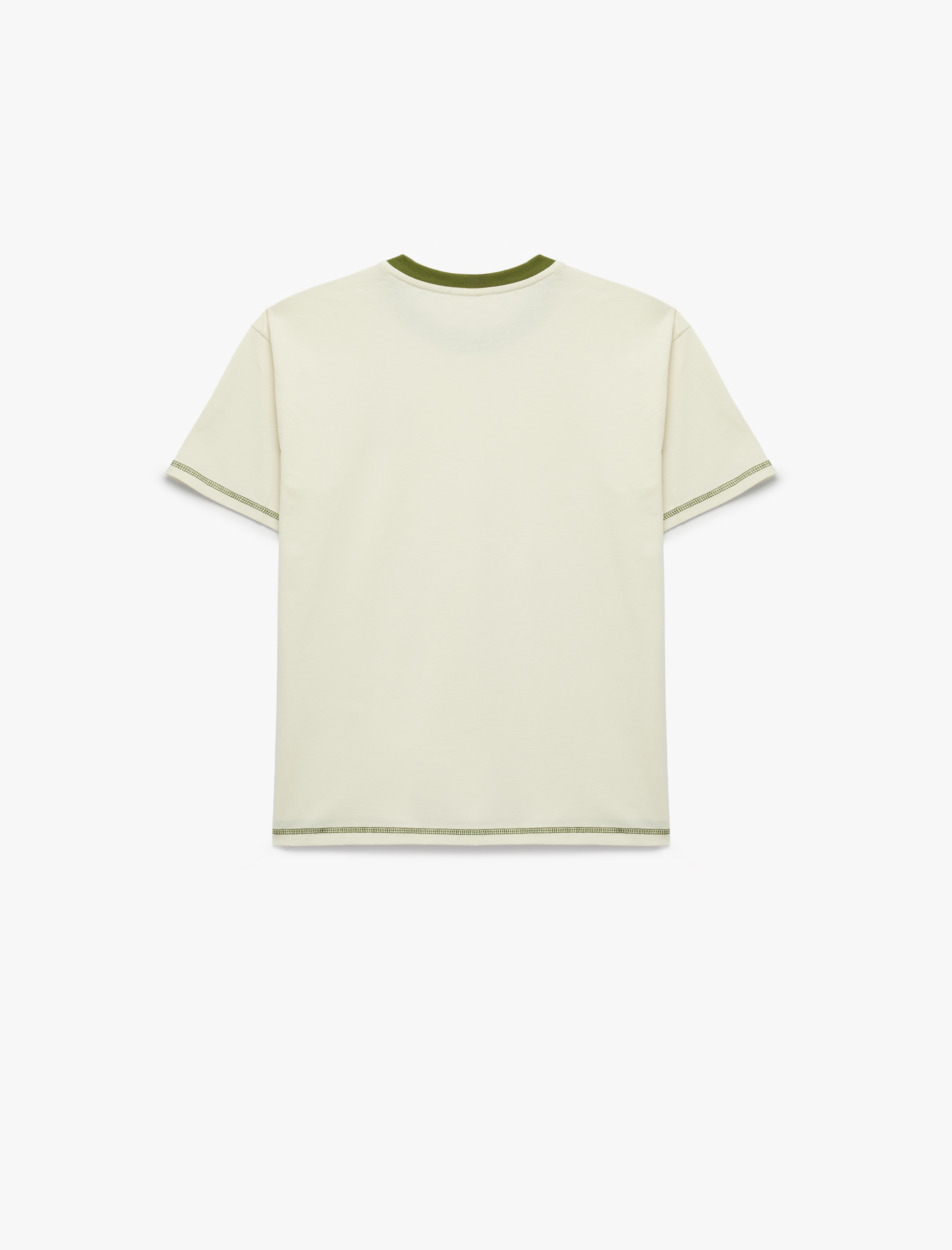  Erkek Çocuk Pamuklu Kısa Kollu Bisiklet Yaka Baskılı Tişört