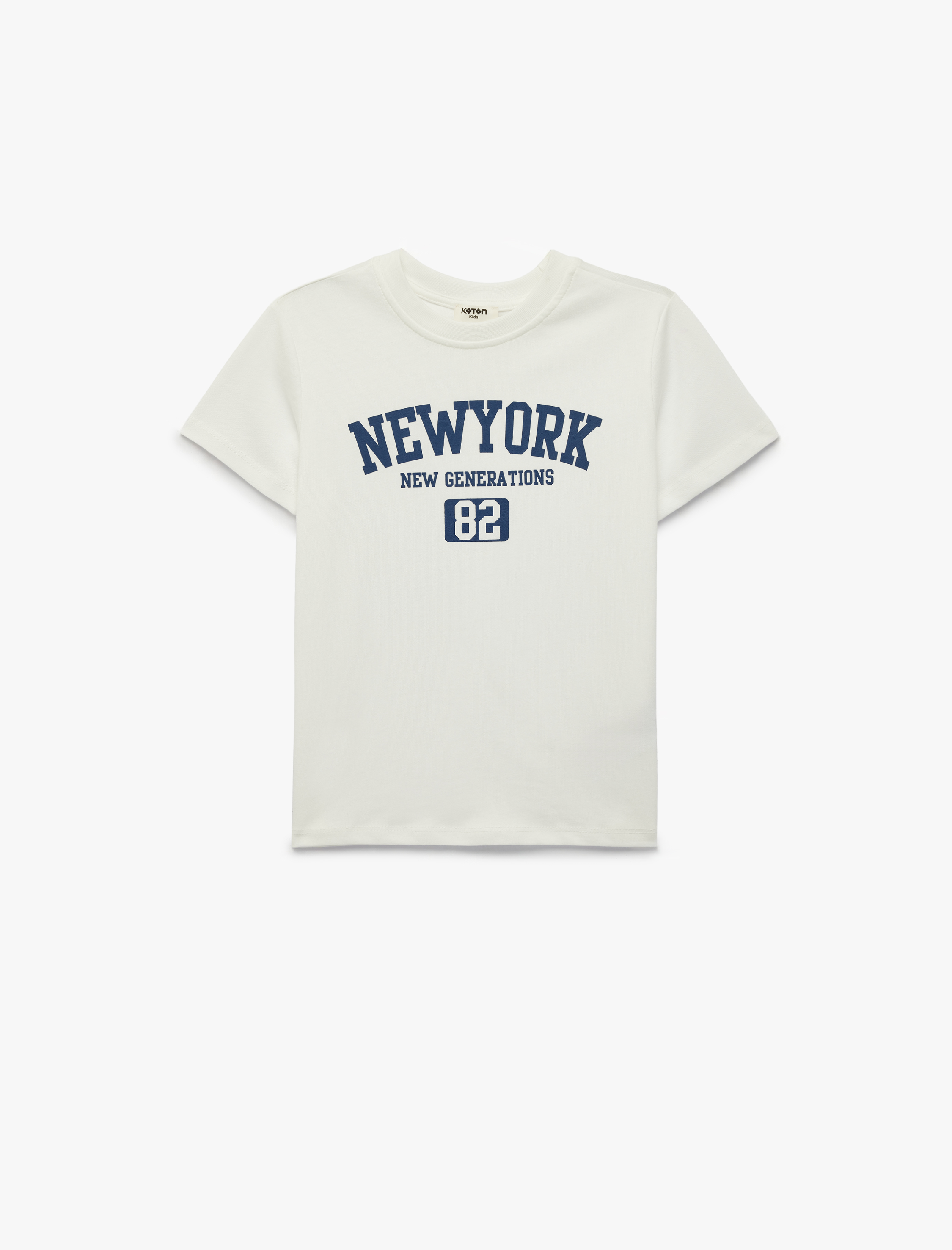  Erkek Çocuk Pamuklu Kısa Kollu Bisiklet Yaka Baskılı Tişört