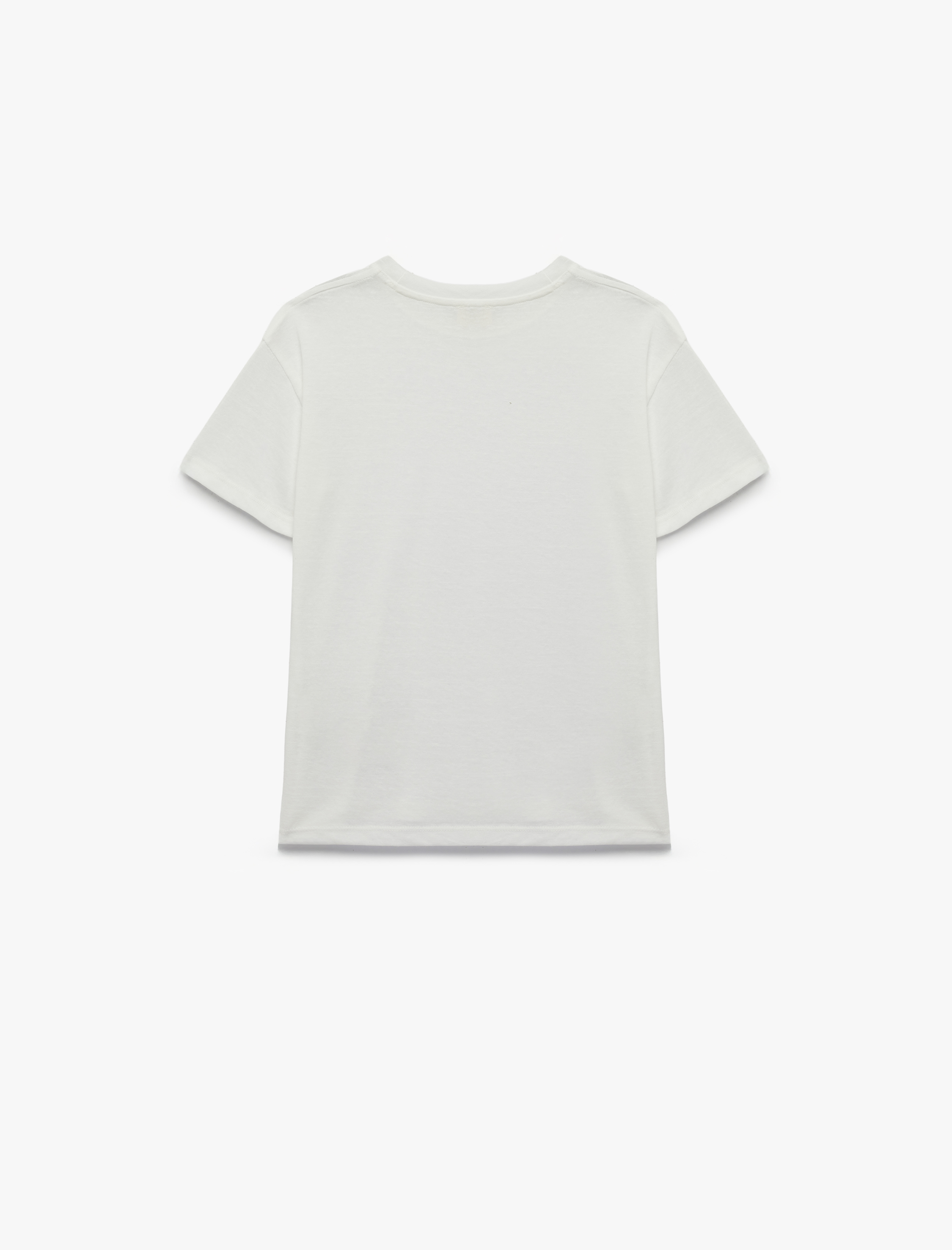  Erkek Çocuk Pamuklu Kısa Kollu Bisiklet Yaka Oversize Tişört