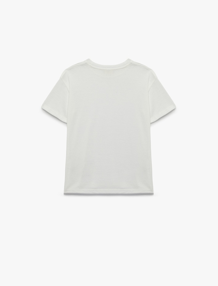 Erkek Çocuk Pamuklu Kısa Kollu Bisiklet Yaka Oversize Tişört