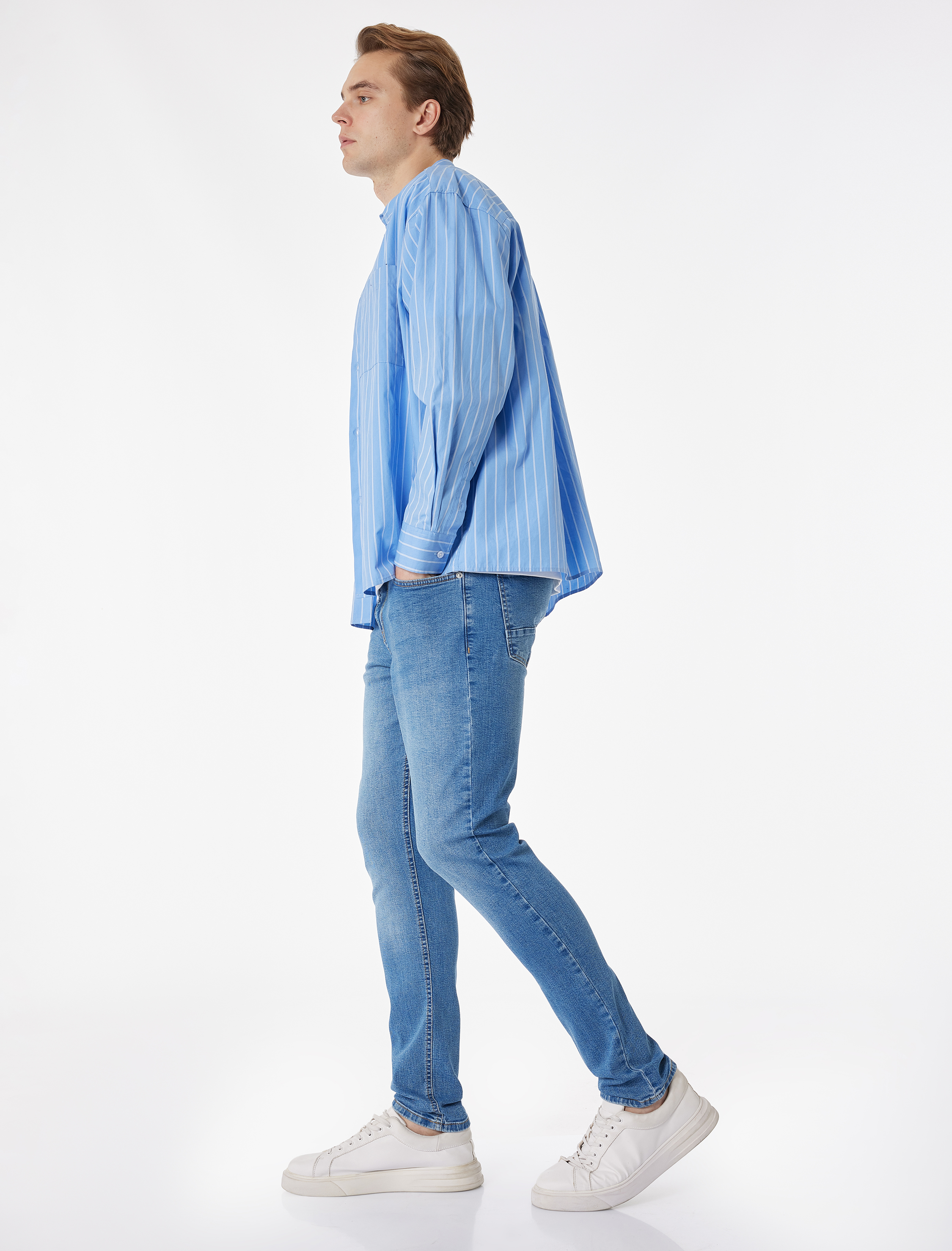   Normal Bel Cepli Slim Fit Jean Pantolon - Brad Jean