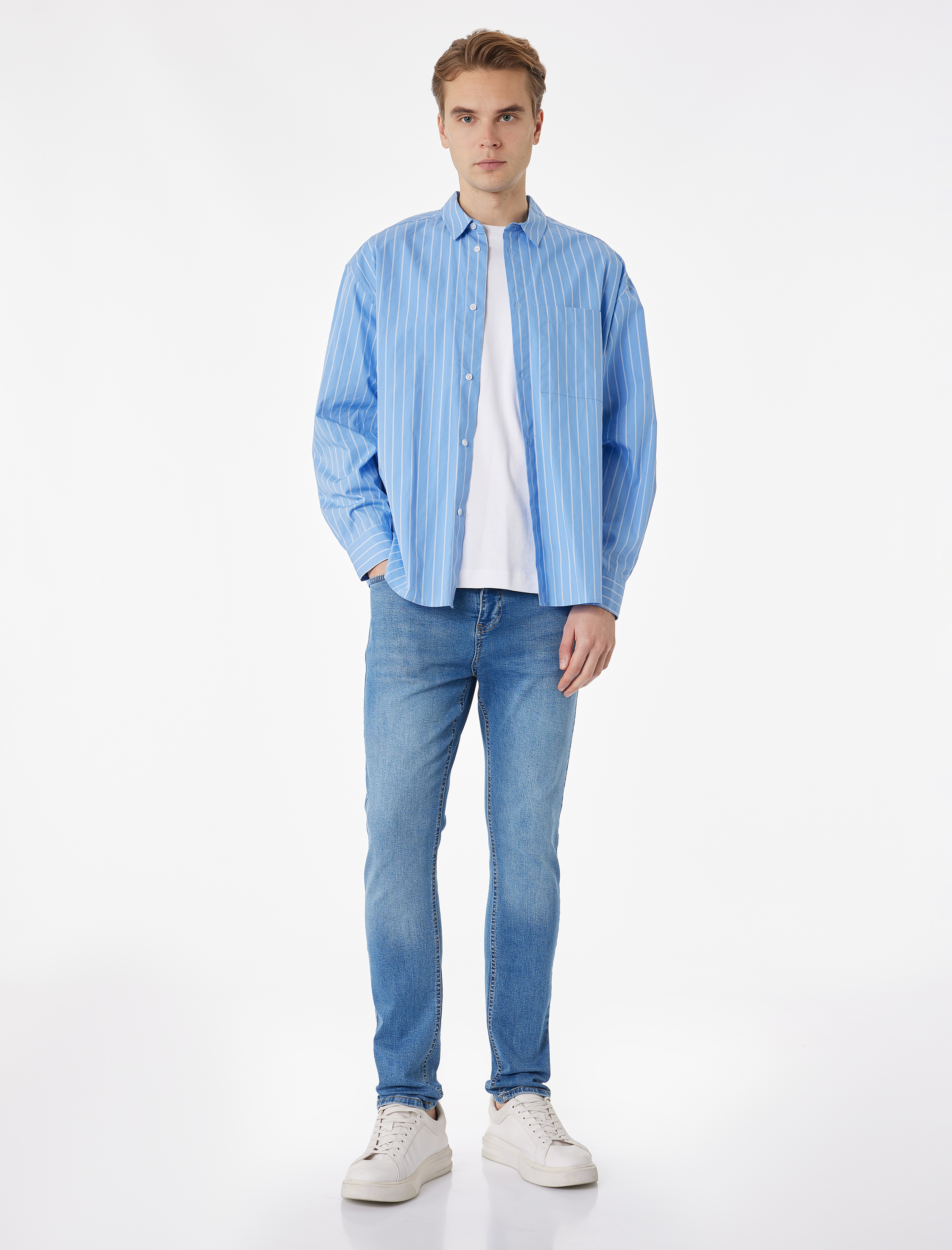   Normal Bel Cepli Slim Fit Jean Pantolon - Brad Jean