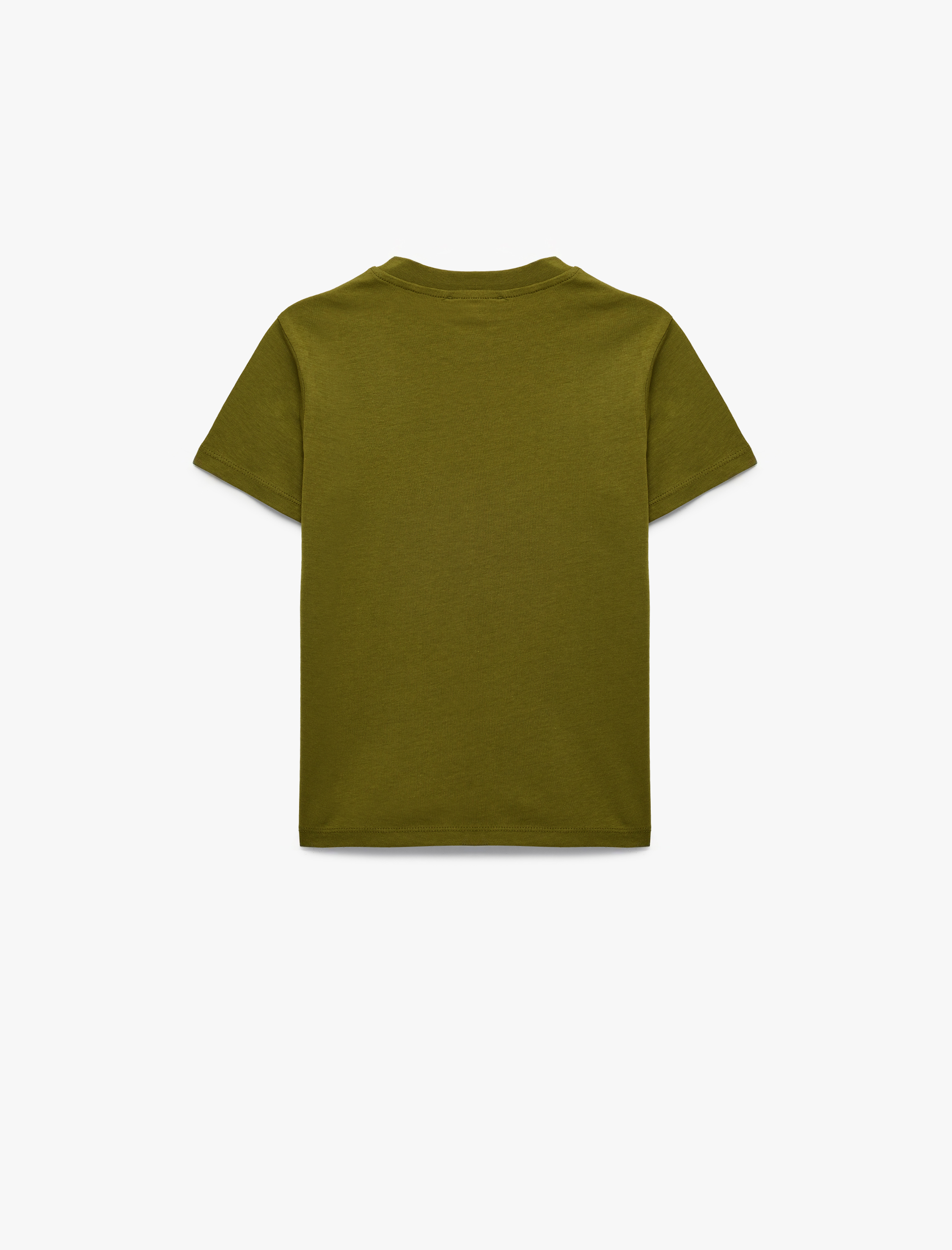  Erkek Çocuk Pamuklu Bisiklet Yaka Kısa Kollu Baskılı Tişört