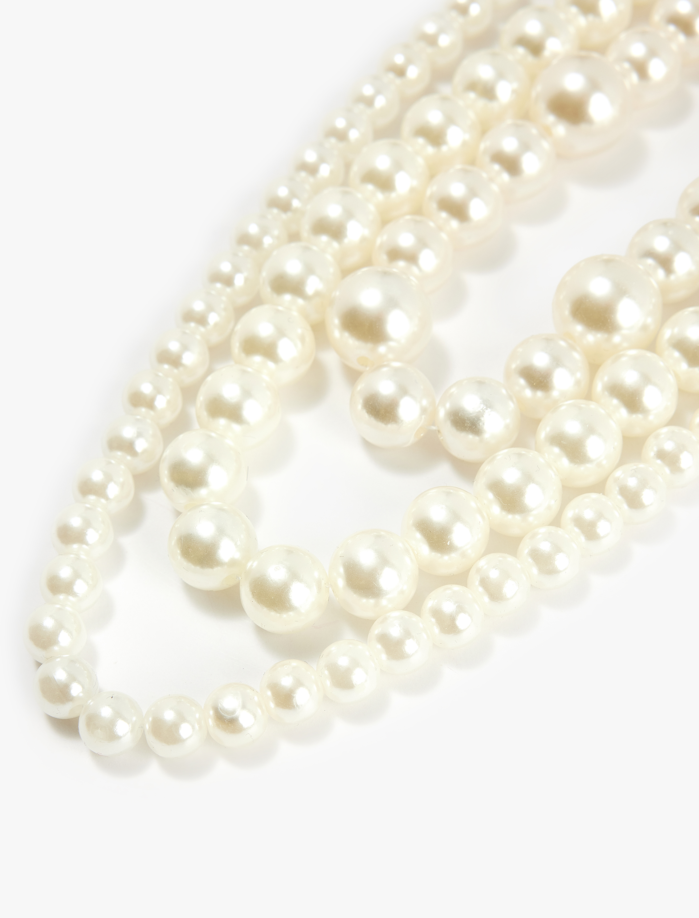  Kadın Çoklu İnci Kolye Seti