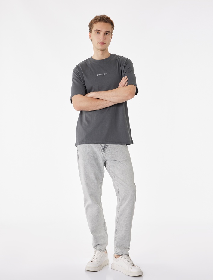  Kısa Kollu Pamuklu Oversize Lisanslı Van Gogh Baskılı Tişört