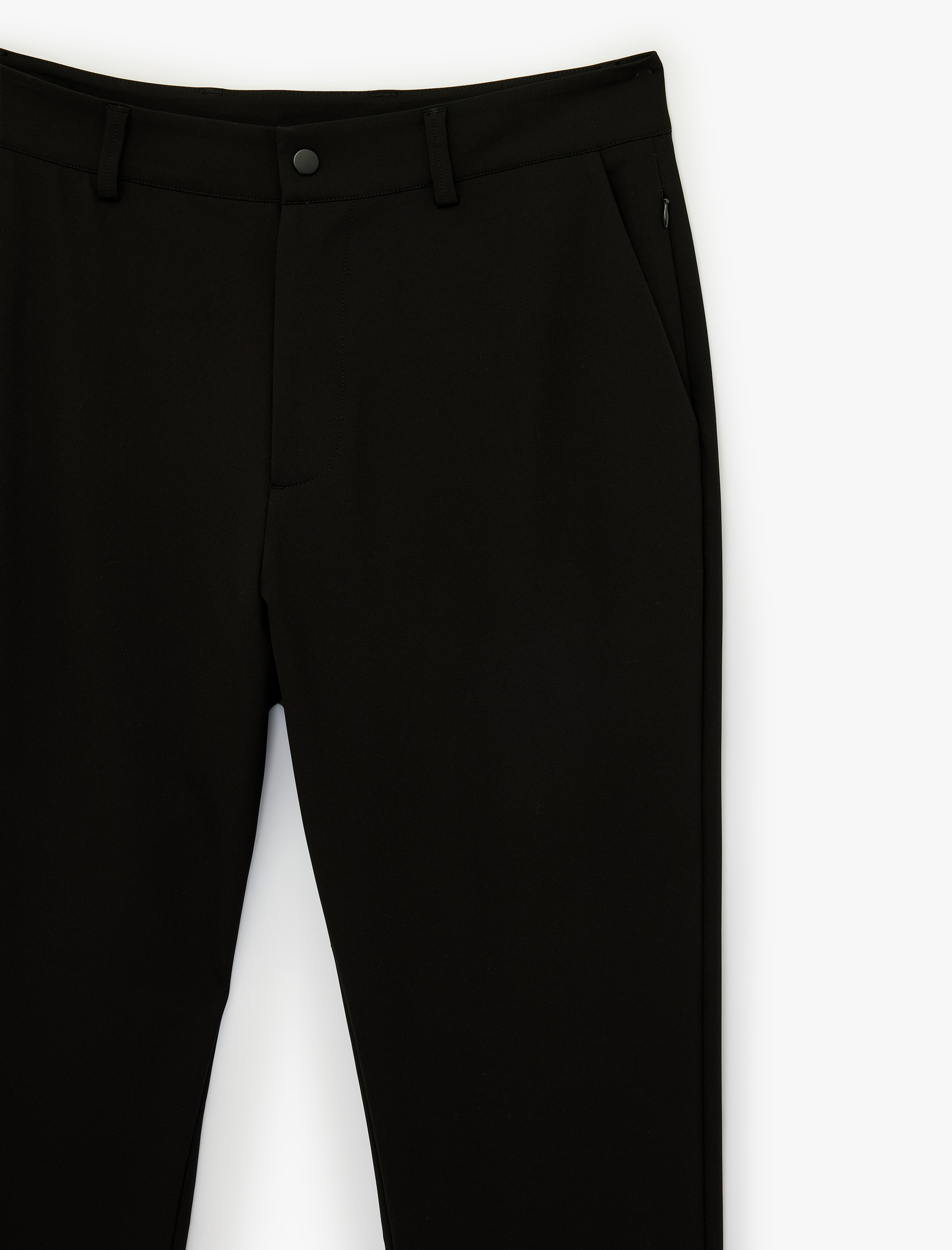   Düğme Detaylı Cepli Regular Fit Kumaş Pantolon