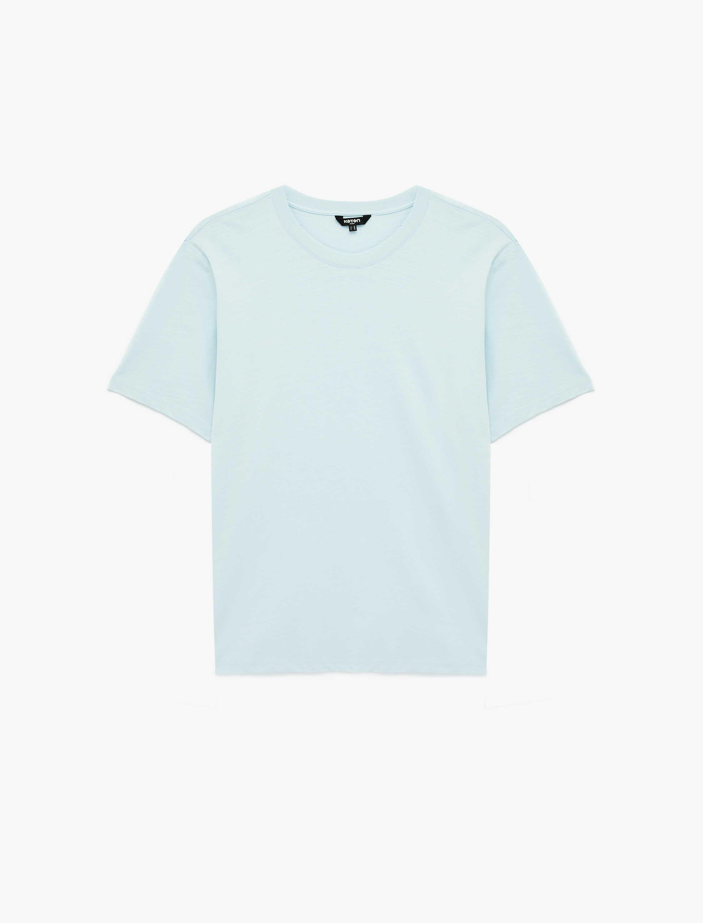   Regular Fit Kısa Kollu Pamuklu Basic Bisiklet Yaka Tişört