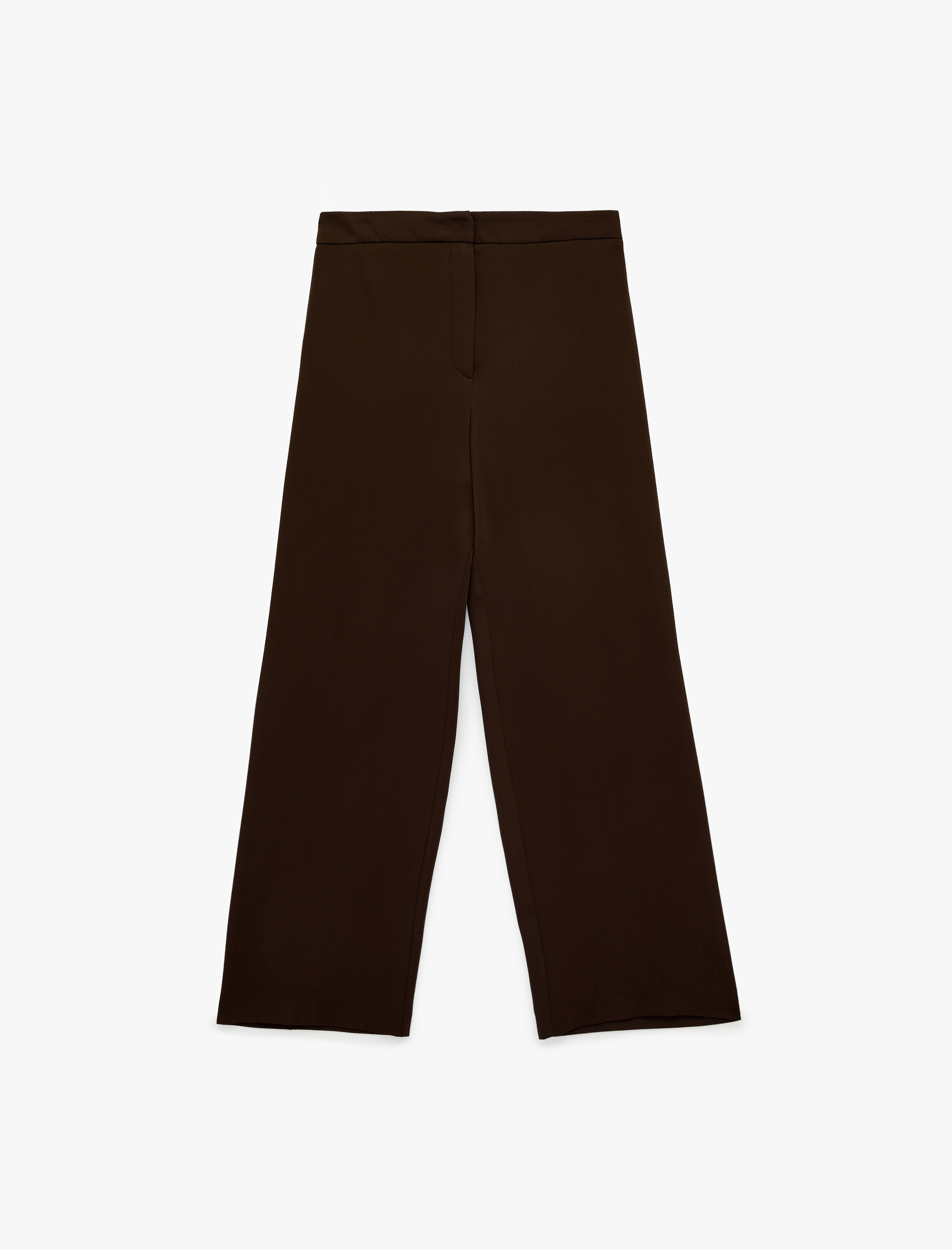   Yüksek Bel Geniş Paça Saten Pantolon