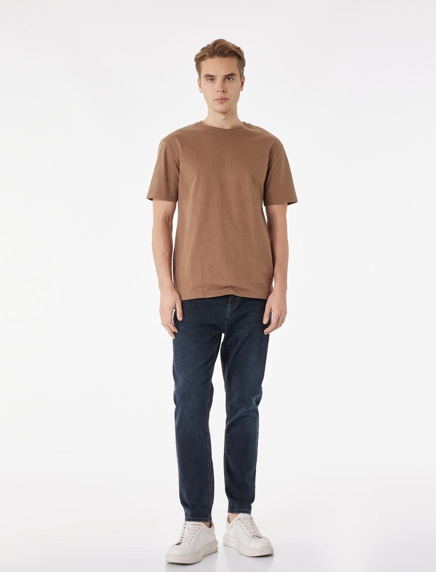 Koton Erkek Normal Bel Regular Fit Pamuklu Tapered Jean Pantolon – Joe Jean