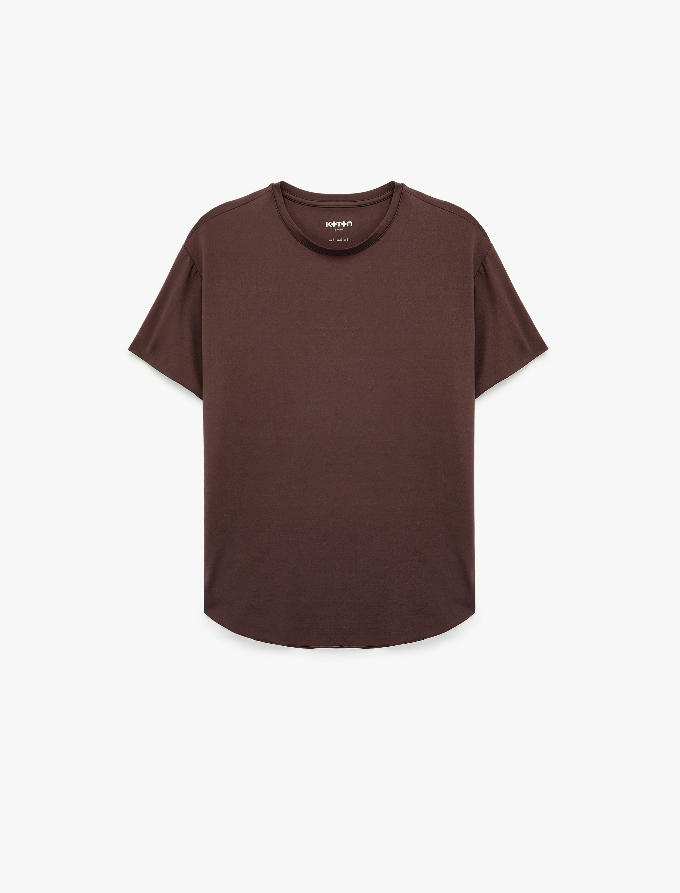   Rahat Kalıp Kısa Kollu Bisiklet Yaka Spor Tişört