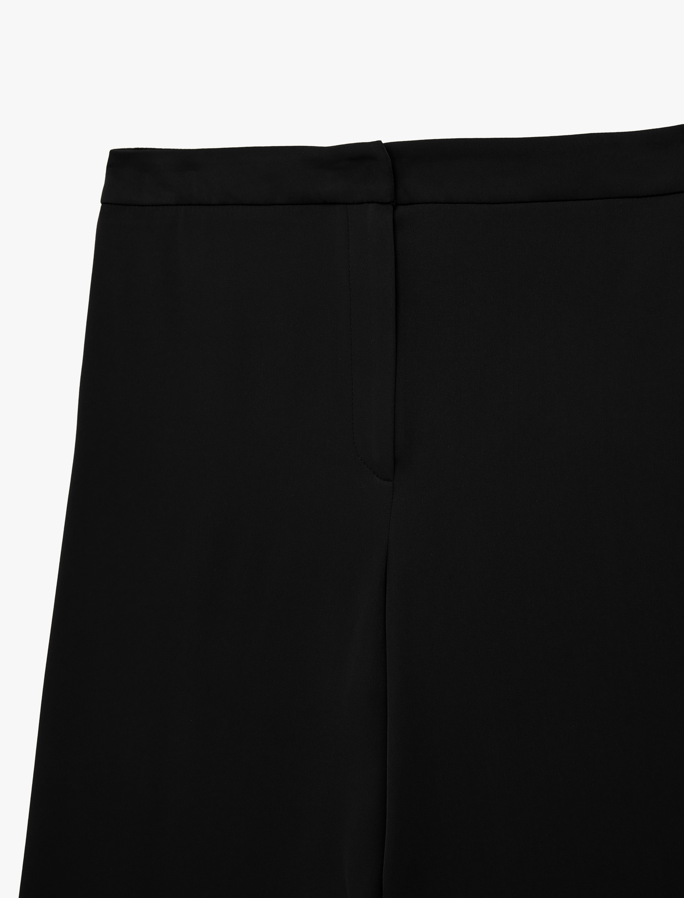   Yüksek Bel Geniş Paça Saten Pantolon