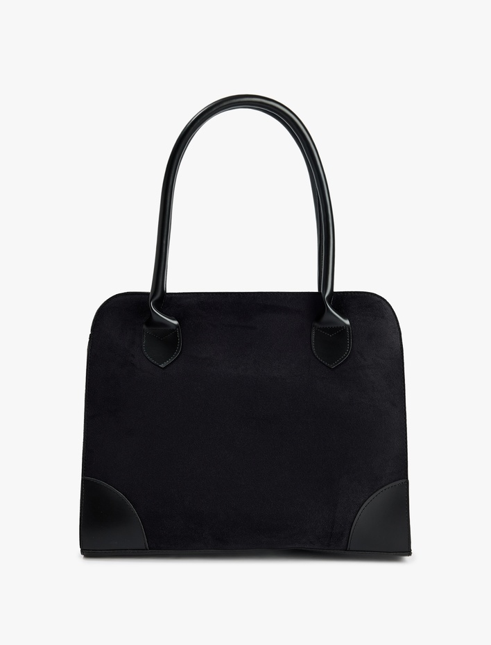 Kadın Saplı Suni Süet Tote Çanta