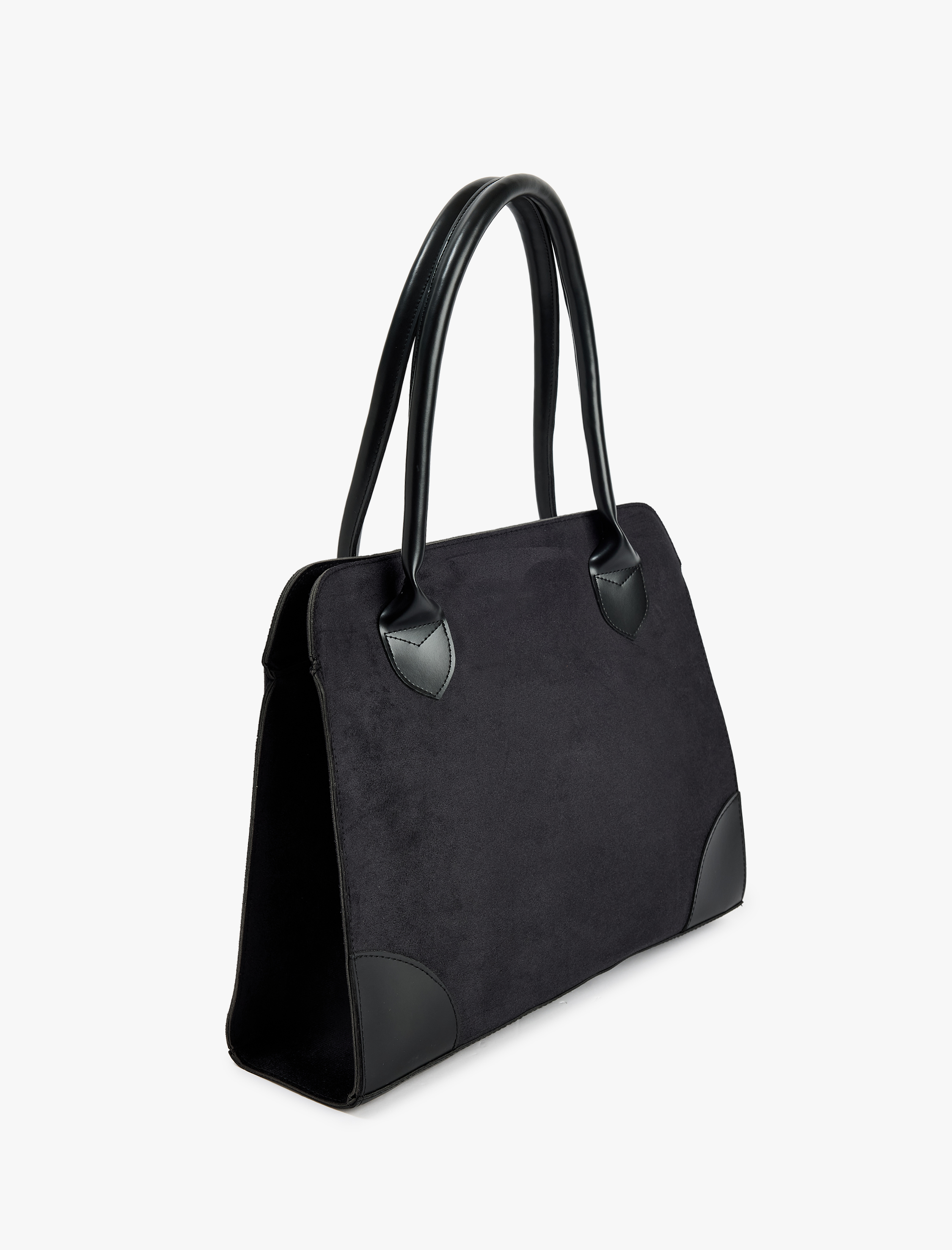  Kadın Saplı Suni Süet Tote Çanta