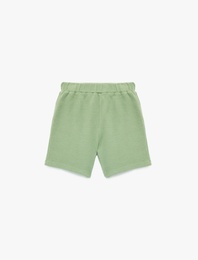 Pamuklu Bel Lastikli Cep Detaylı Basic Şort