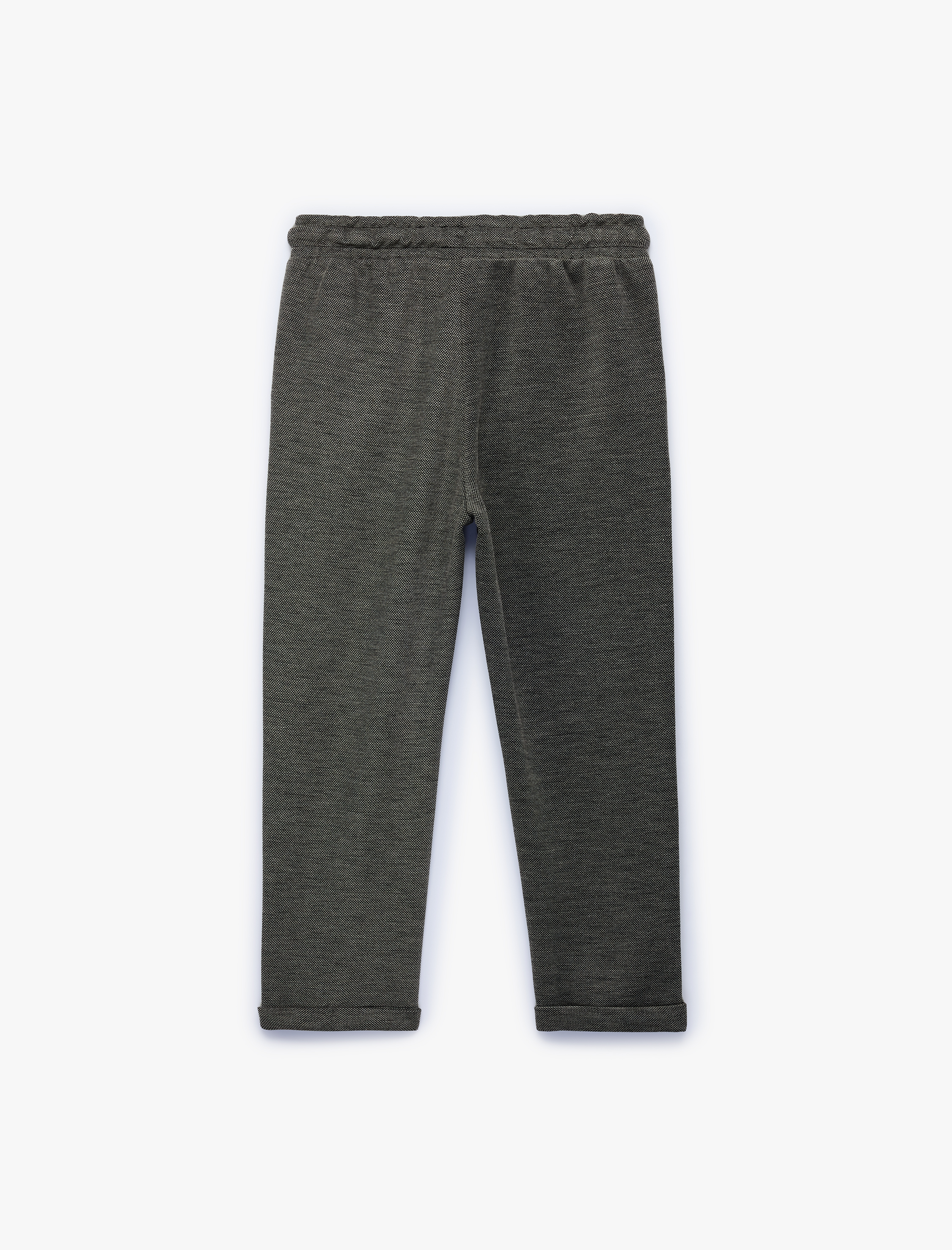  Erkek Çocuk Pike Kumaş Beli Bağcıklı Cepli Eşofman Altı