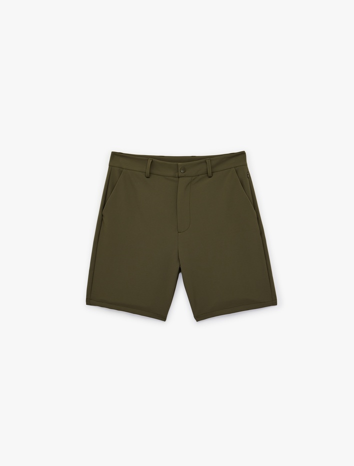  Regular Fit Cepli Düğmeli Şort