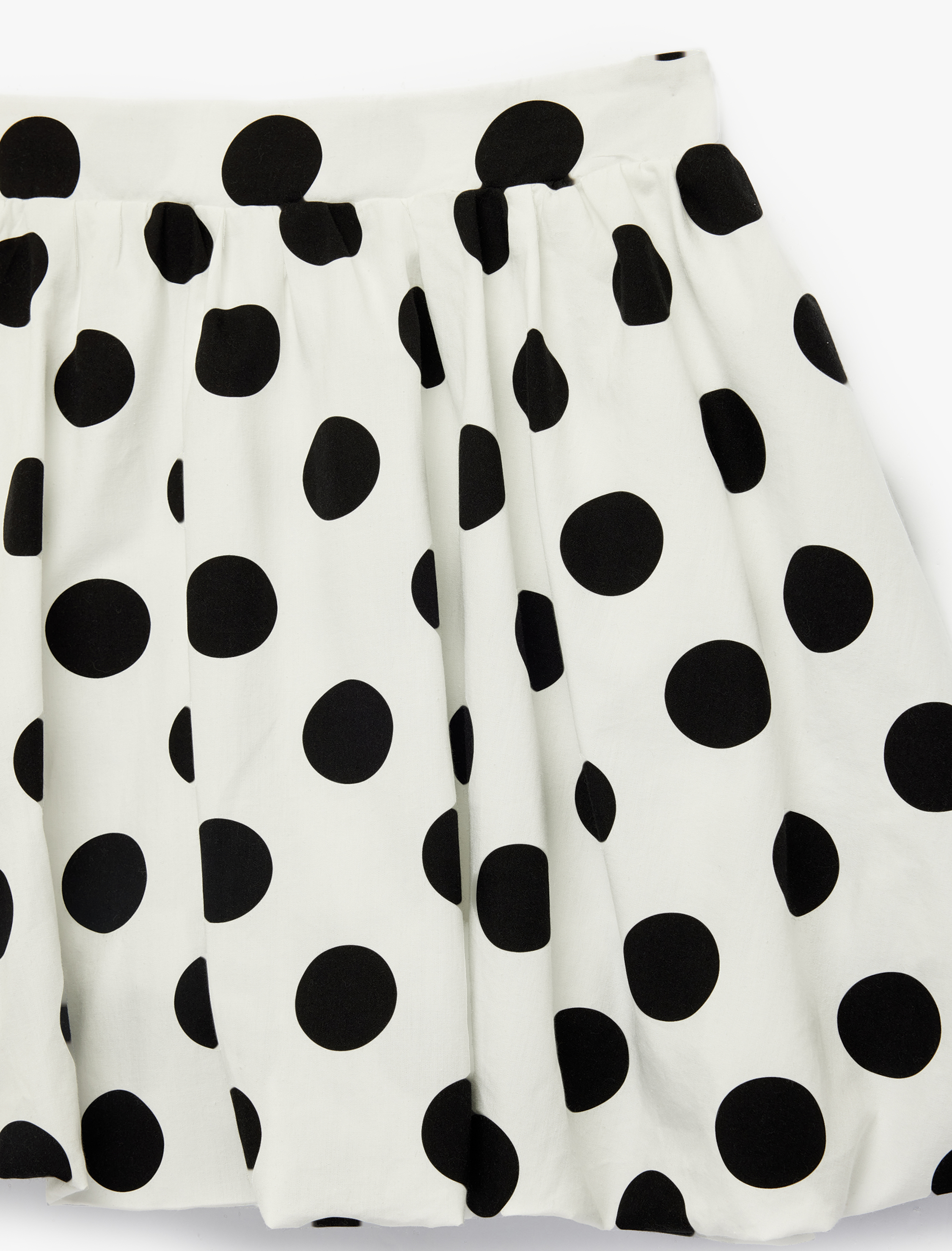  Kız Çocuk Pamuklu Poplin Lastik Detaylı Balon Fit Puantiyeli Etek