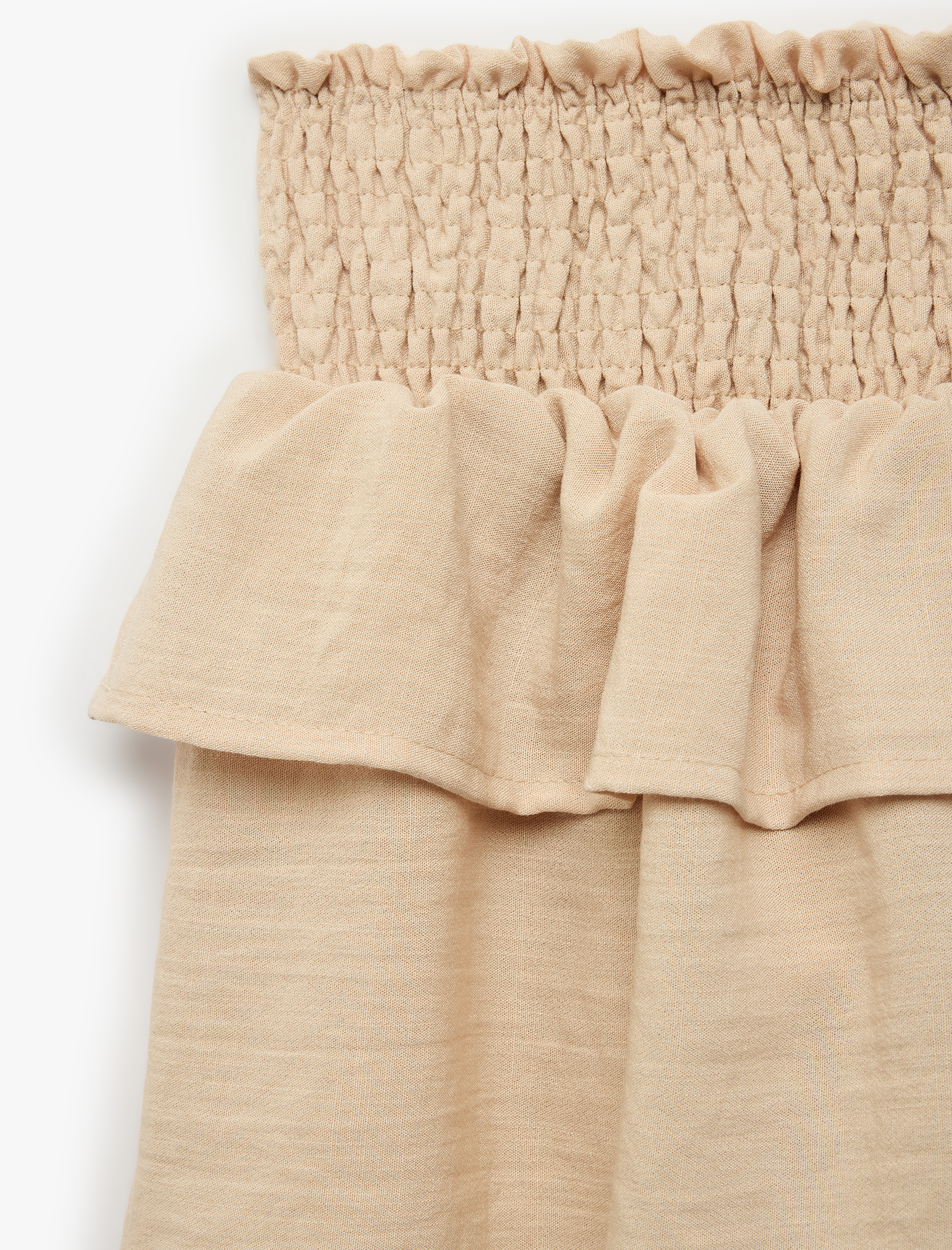  Kız Çocuk Viskon Katmanlı Gipeli Kat Kat Yüksek Bel Etek