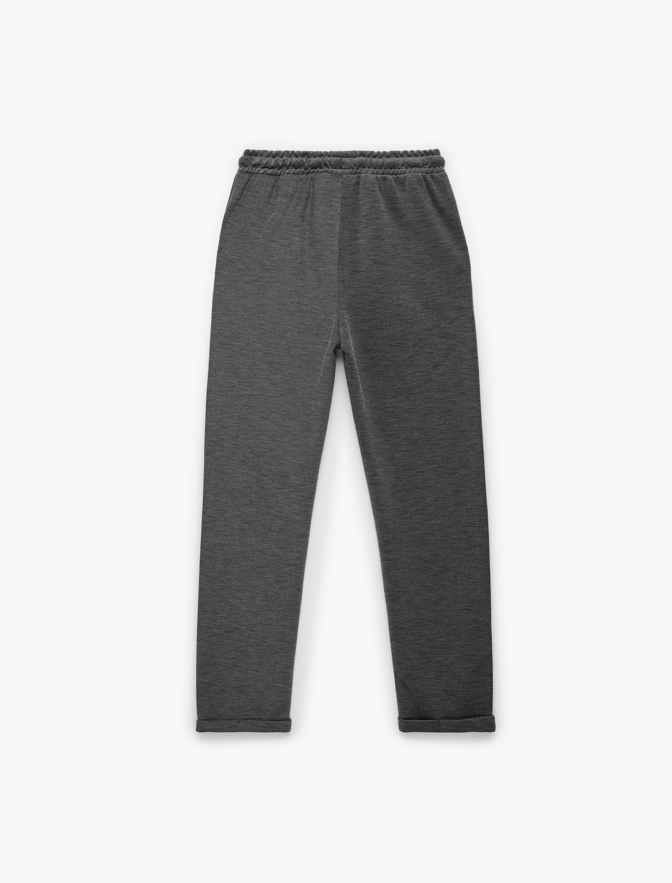  Erkek Çocuk Pike Kumaş Beli Bağcıklı Cepli Eşofman Altı