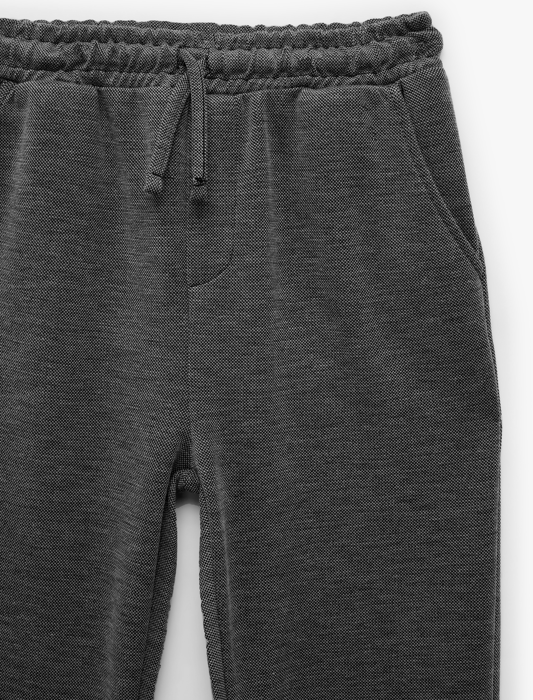  Erkek Çocuk Pike Kumaş Beli Bağcıklı Cepli Eşofman Altı