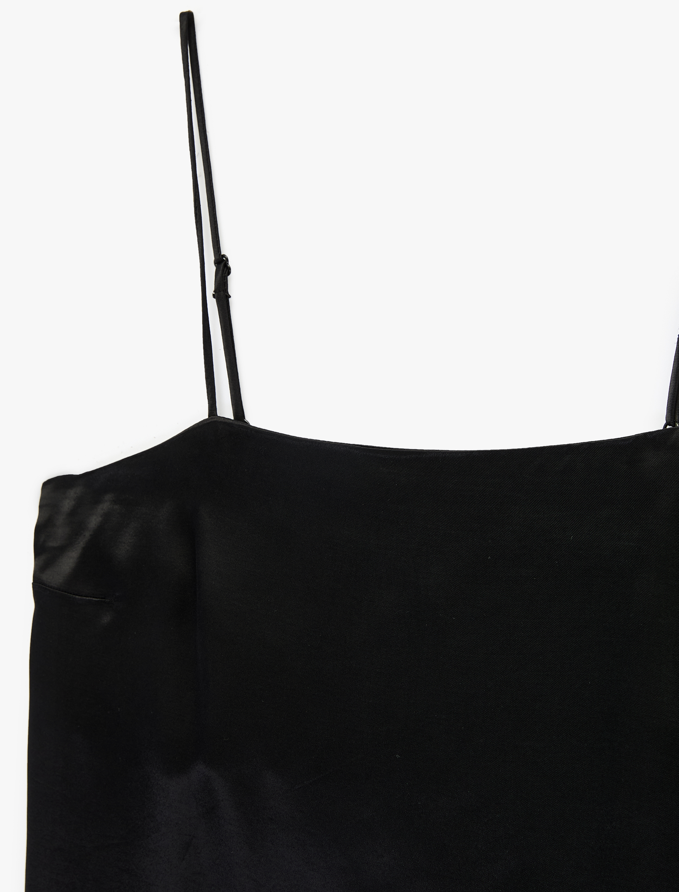   Dantel Detaylı İnce Askılı Saten Bluz