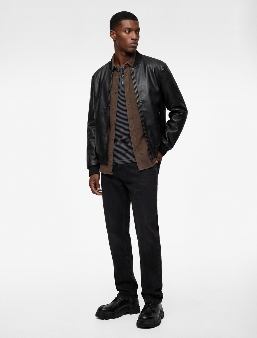 Koton Erkek Normal Bel Pamuklu Straight Fit Jean Pantolon - Mark Jean