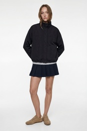 Viskon Karışımlı Pileli Beli Bağcıklı Mini Şort Etek