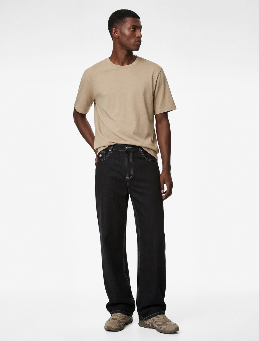 Koton Erkek Regular Fit Kısa Kollu Bisiklet Yaka Pamuklu Basic T-Shirt