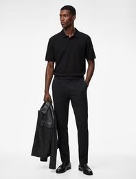 Pamuklu Regular Fit Kısa Kollu Düğmeli Polo Yaka Tişört