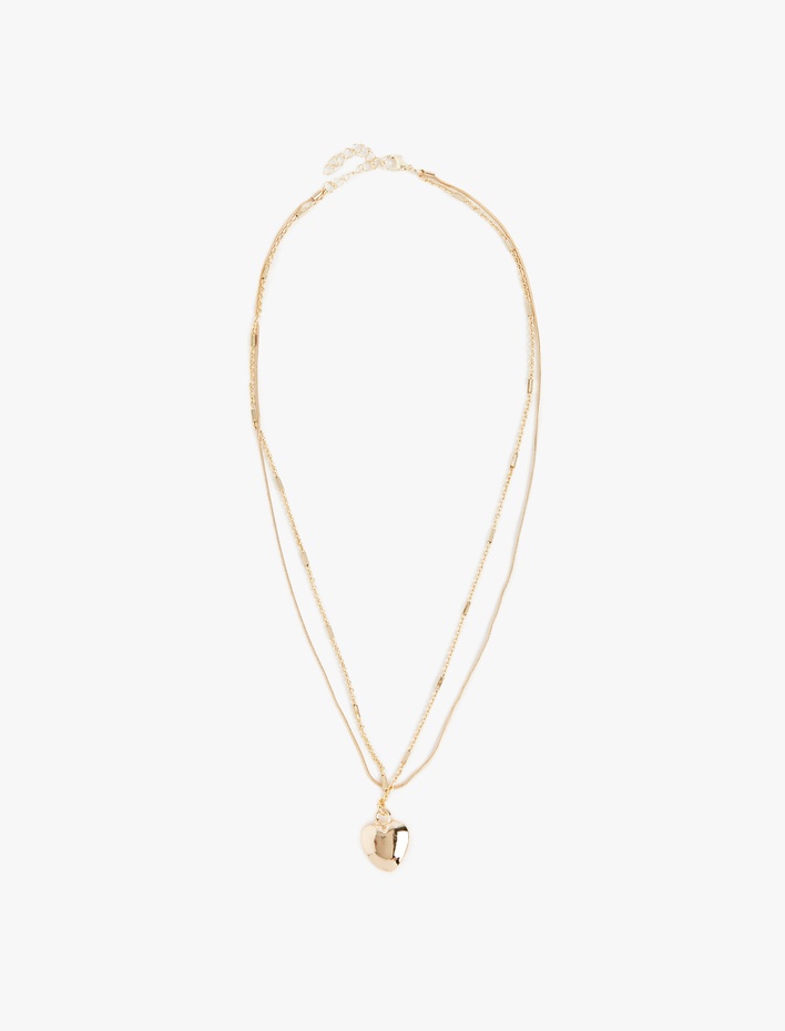 Kadın Çoklu Kalp Kolye