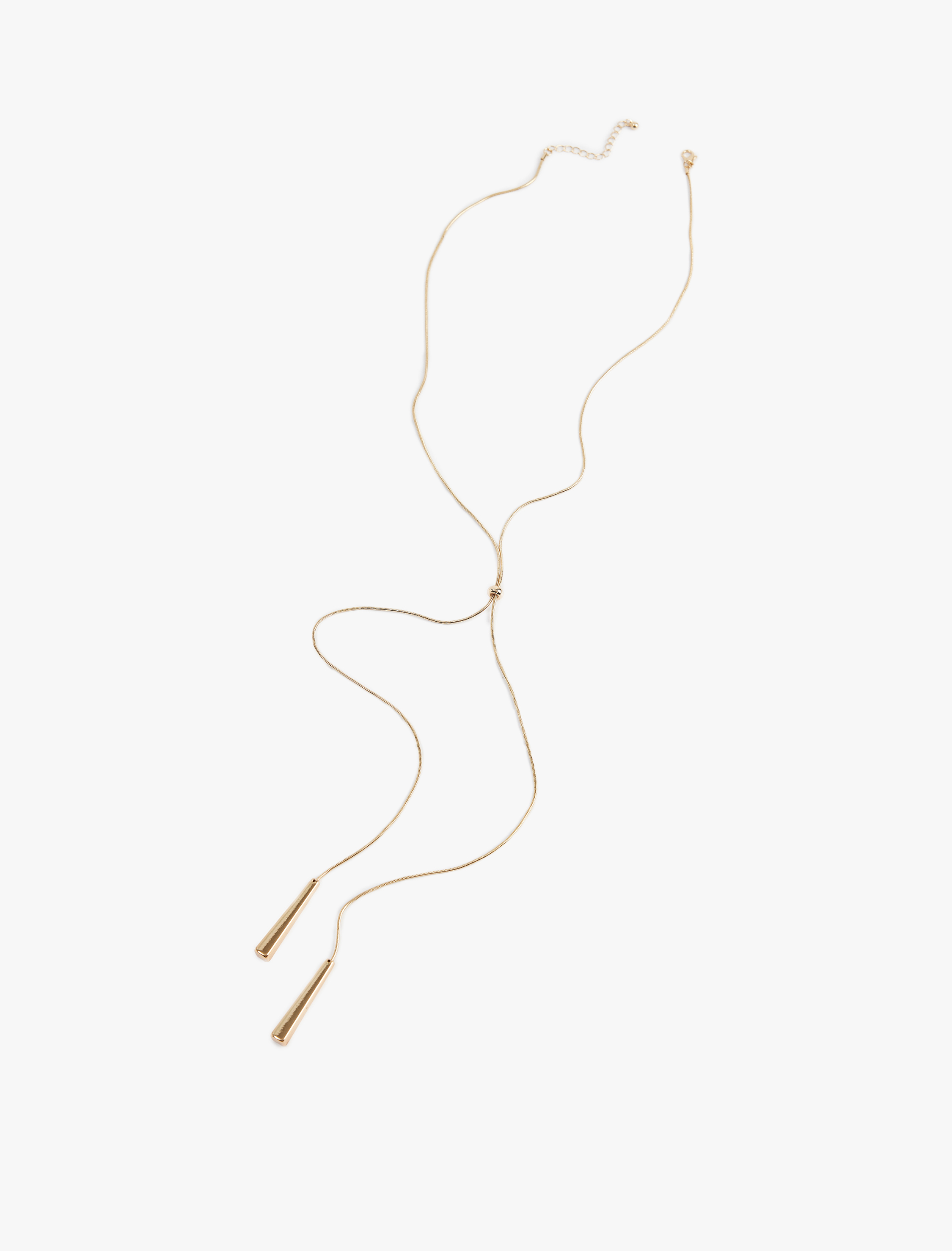  Kadın Çelik Karışımlı Y Kolye