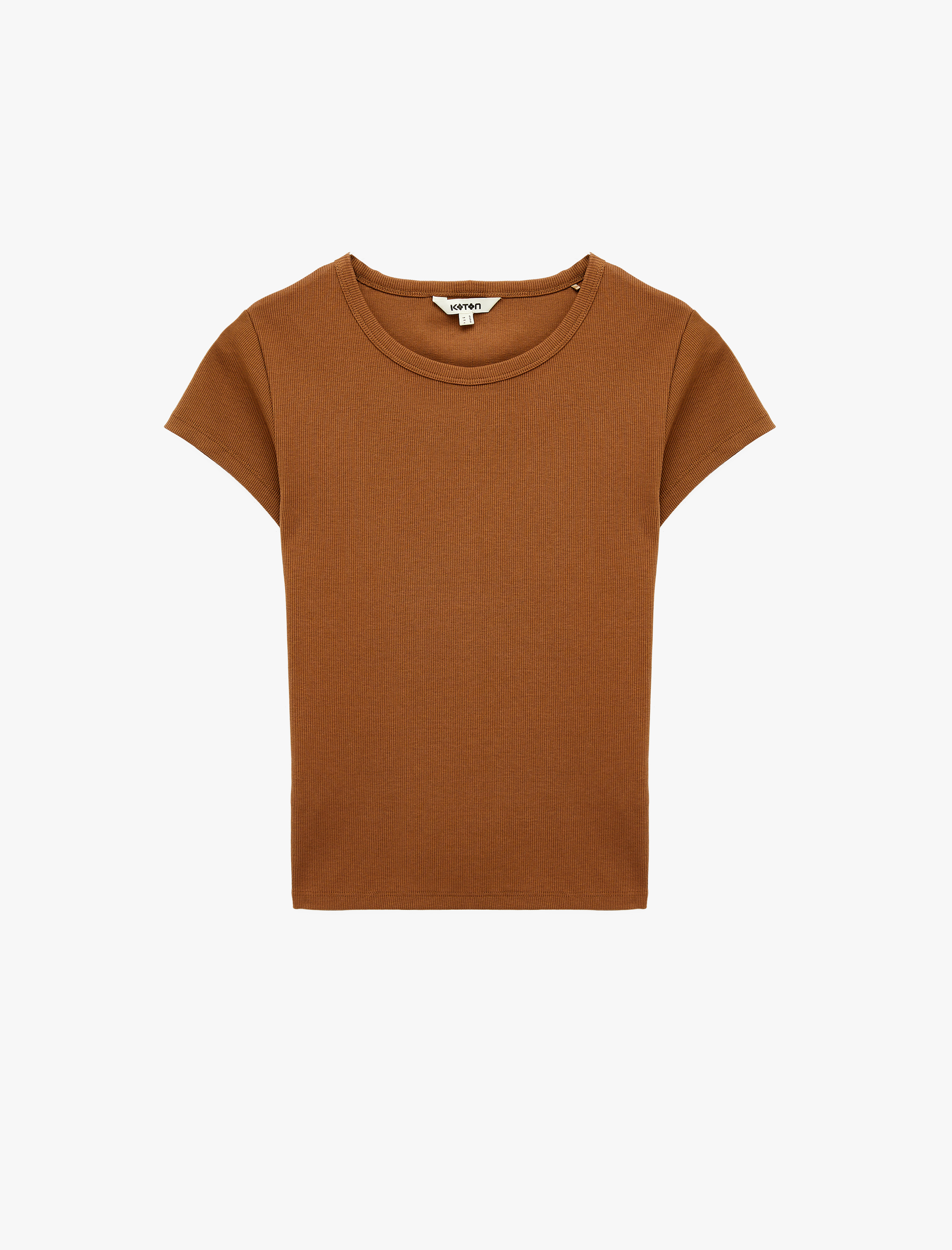   Bisiklet Yaka Kısa Kollu Fitilli Tişört