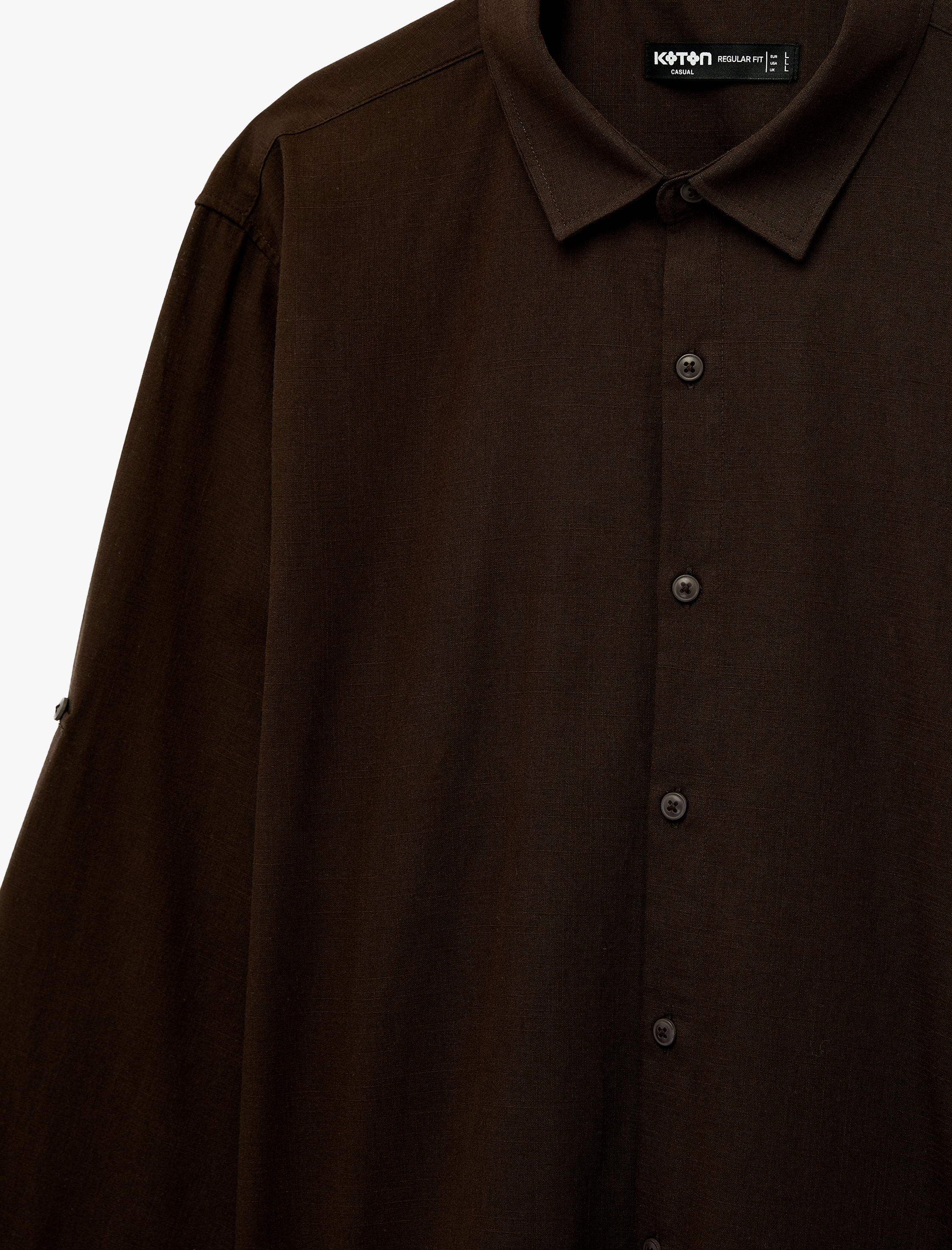   Regular Fit Klasik Yaka Pamuklu Uzun Kollu Gömlek