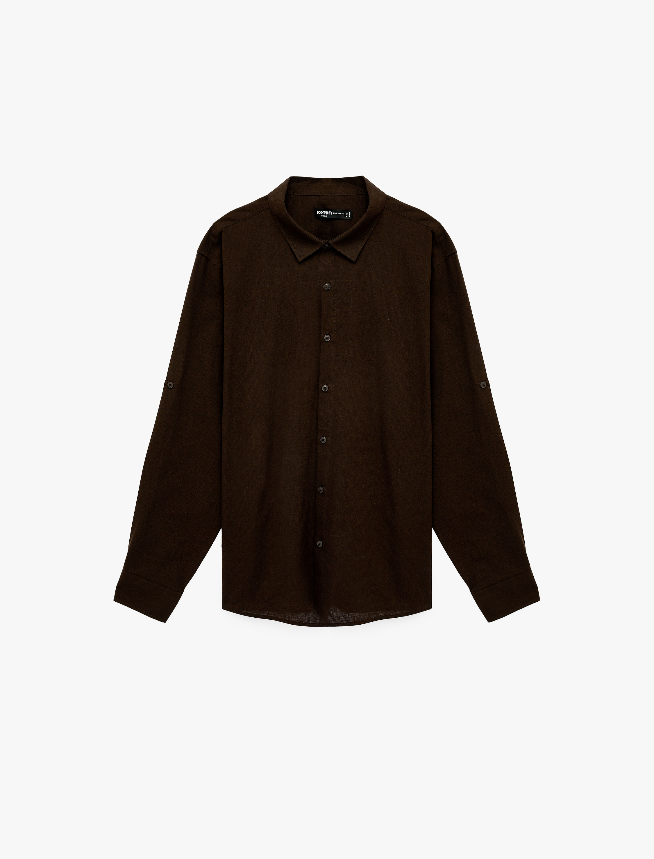   Regular Fit Klasik Yaka Pamuklu Uzun Kollu Gömlek