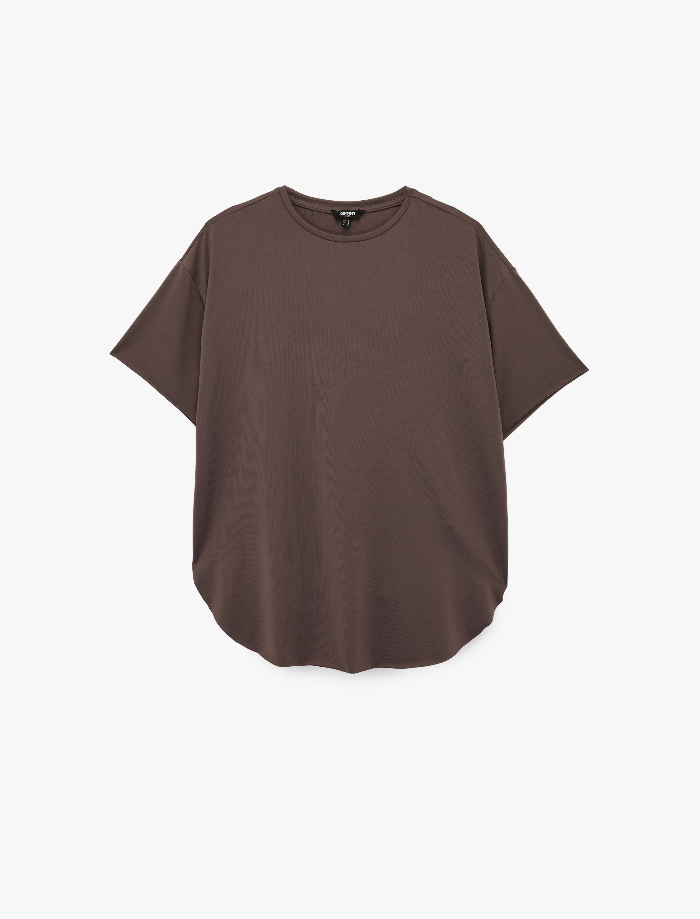   Rahat Kalıp Kısa Kollu Bisiklet Yaka Spor Tişört