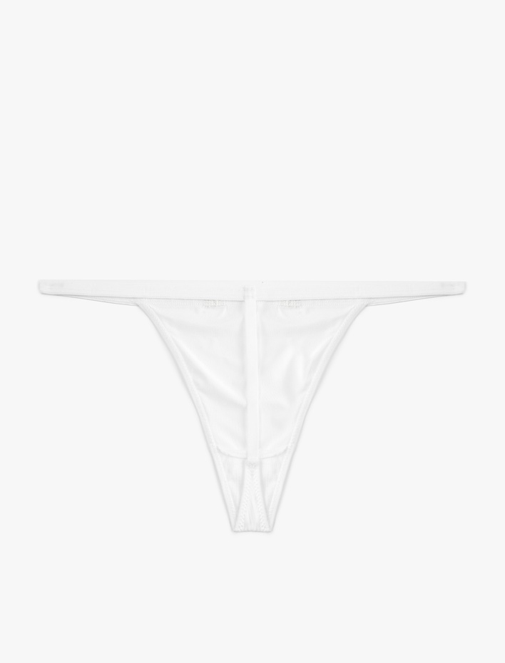  Taş Detaylı Rahat Kalıp String Külot