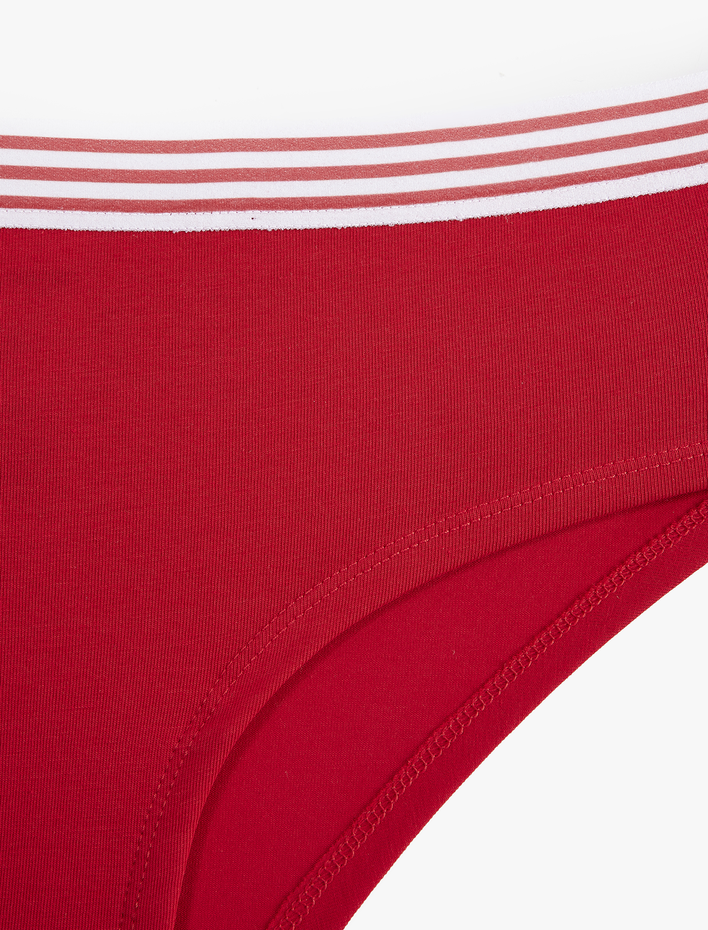   Pamuklu Çizgili Rahat Kalıp Baskılı Hipster Külot