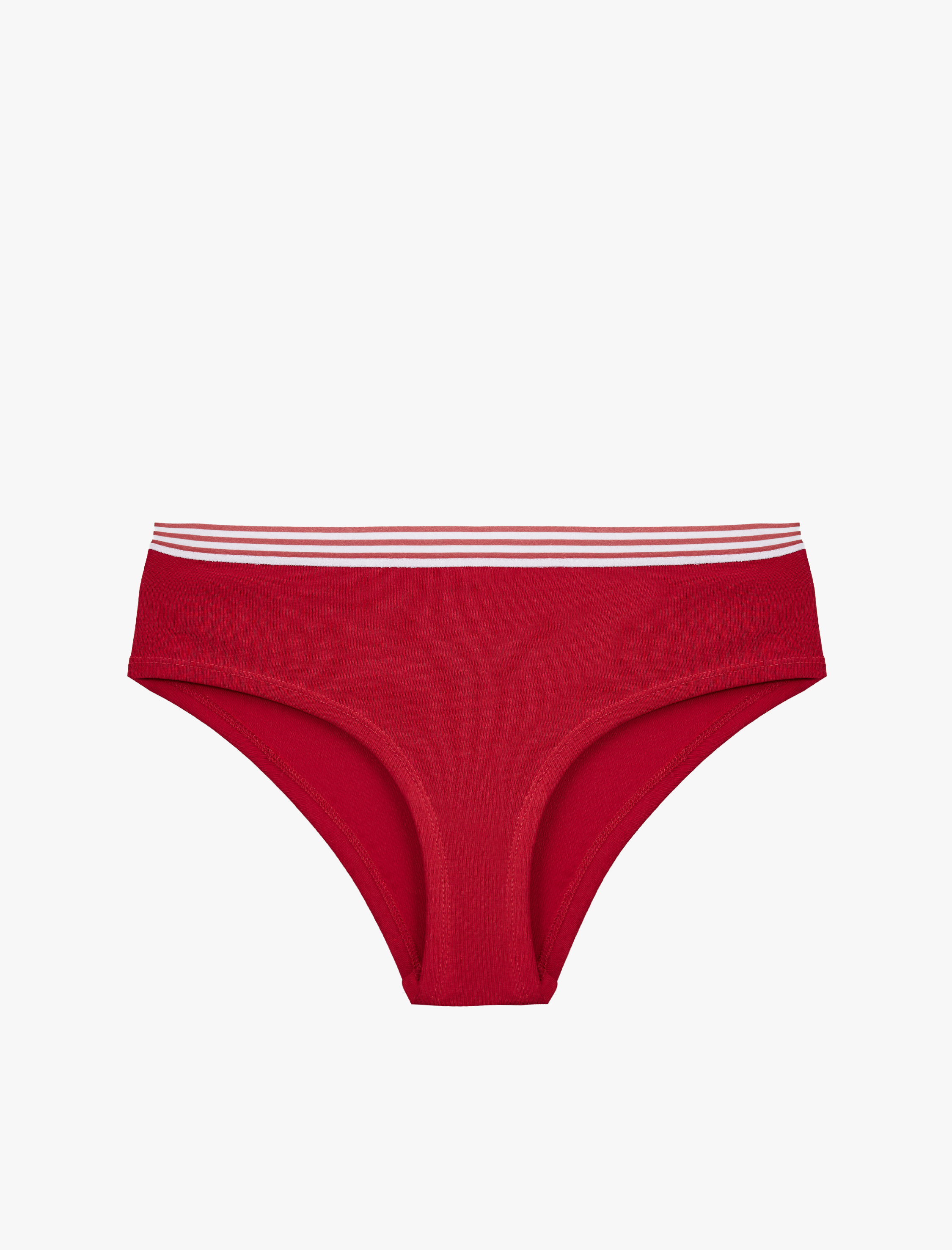   Pamuklu Çizgili Rahat Kalıp Baskılı Hipster Külot