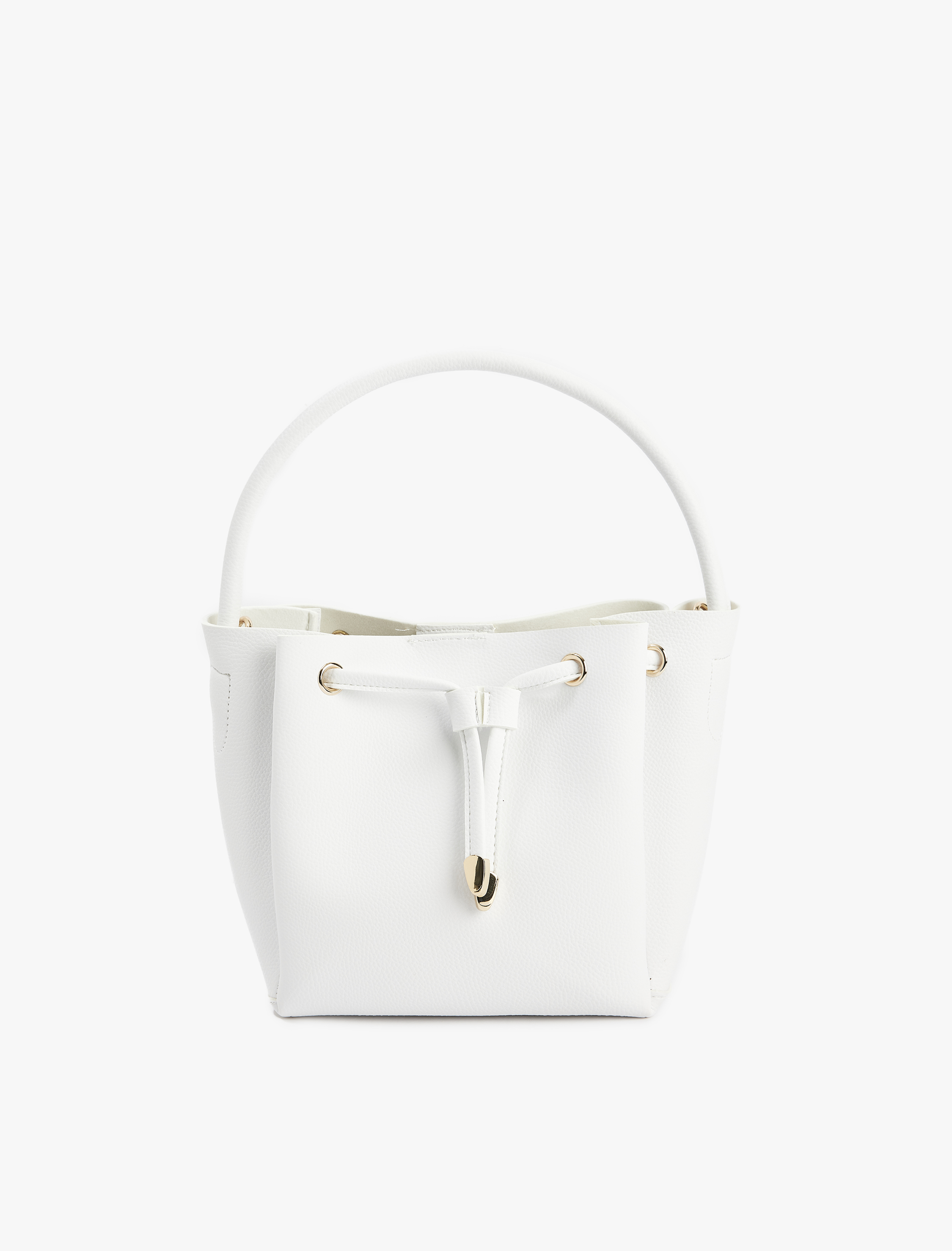  Kadın Suni Deri Büzgülü Metal Aksesuarlı Askılı Çapraz Çanta