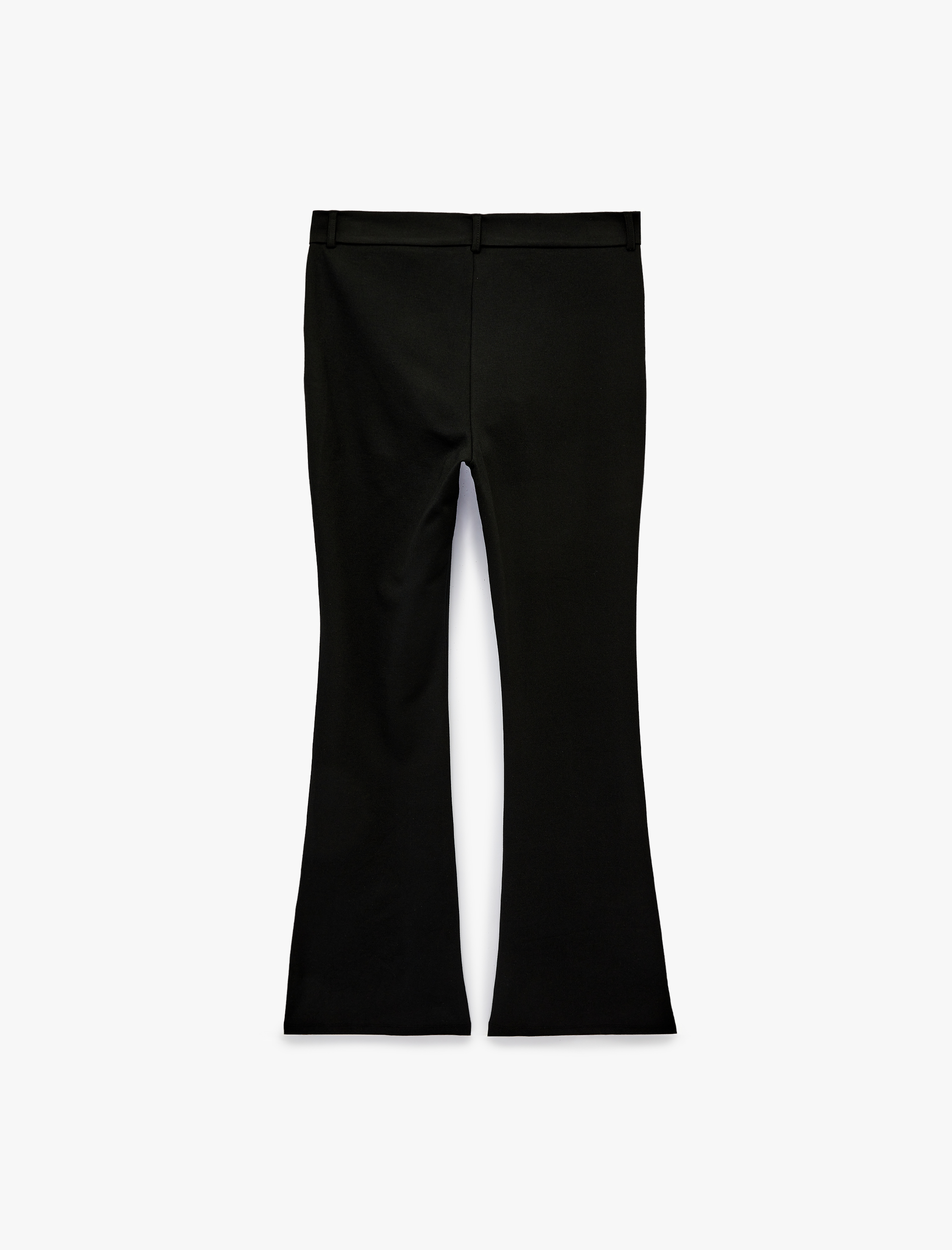   Slim Fit Nervür Detaylı İspanyol Paça Pantolon