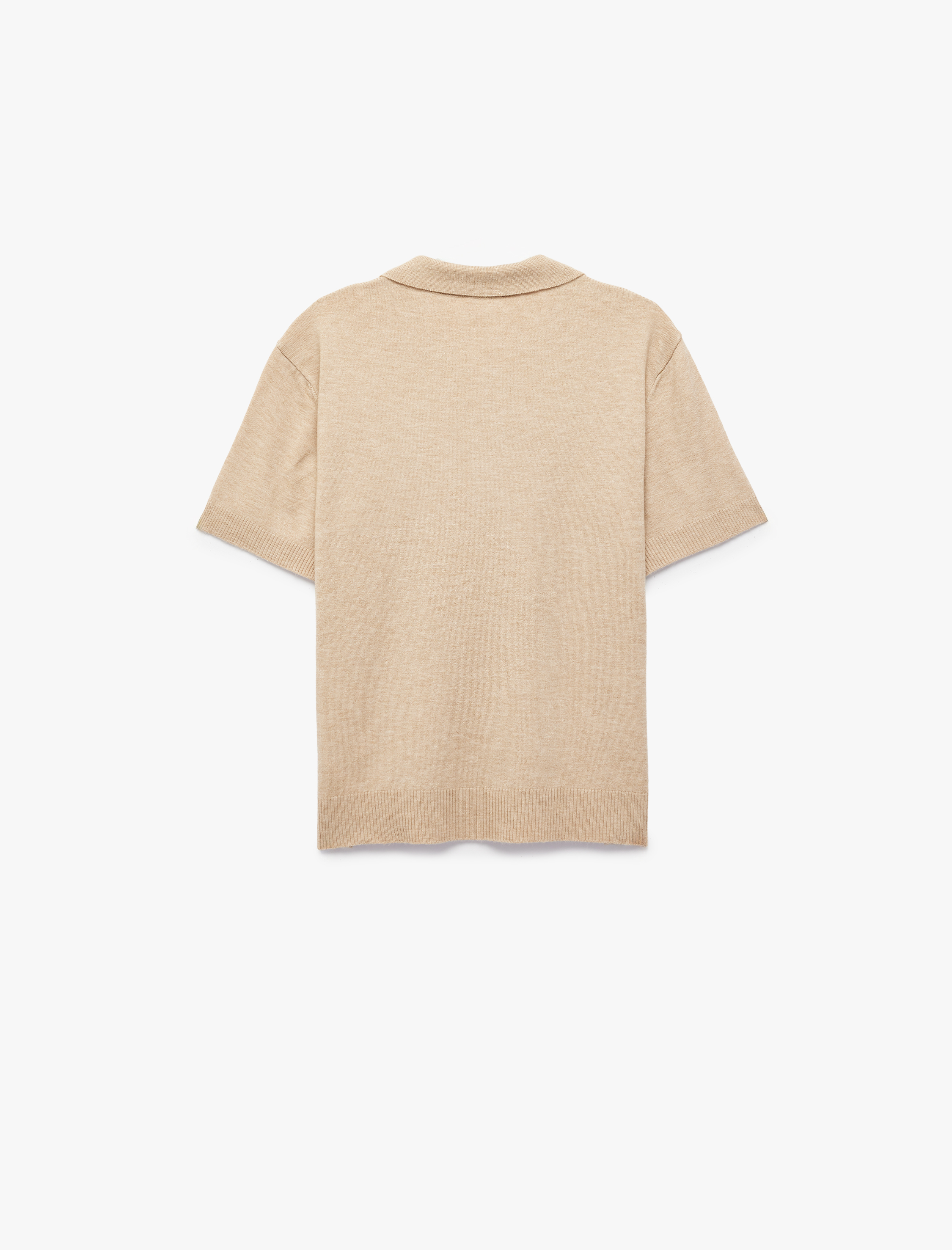  Erkek Çocuk Kısa Kollu Cep Detaylı Düğmeli Polo Yaka Triko Tişört