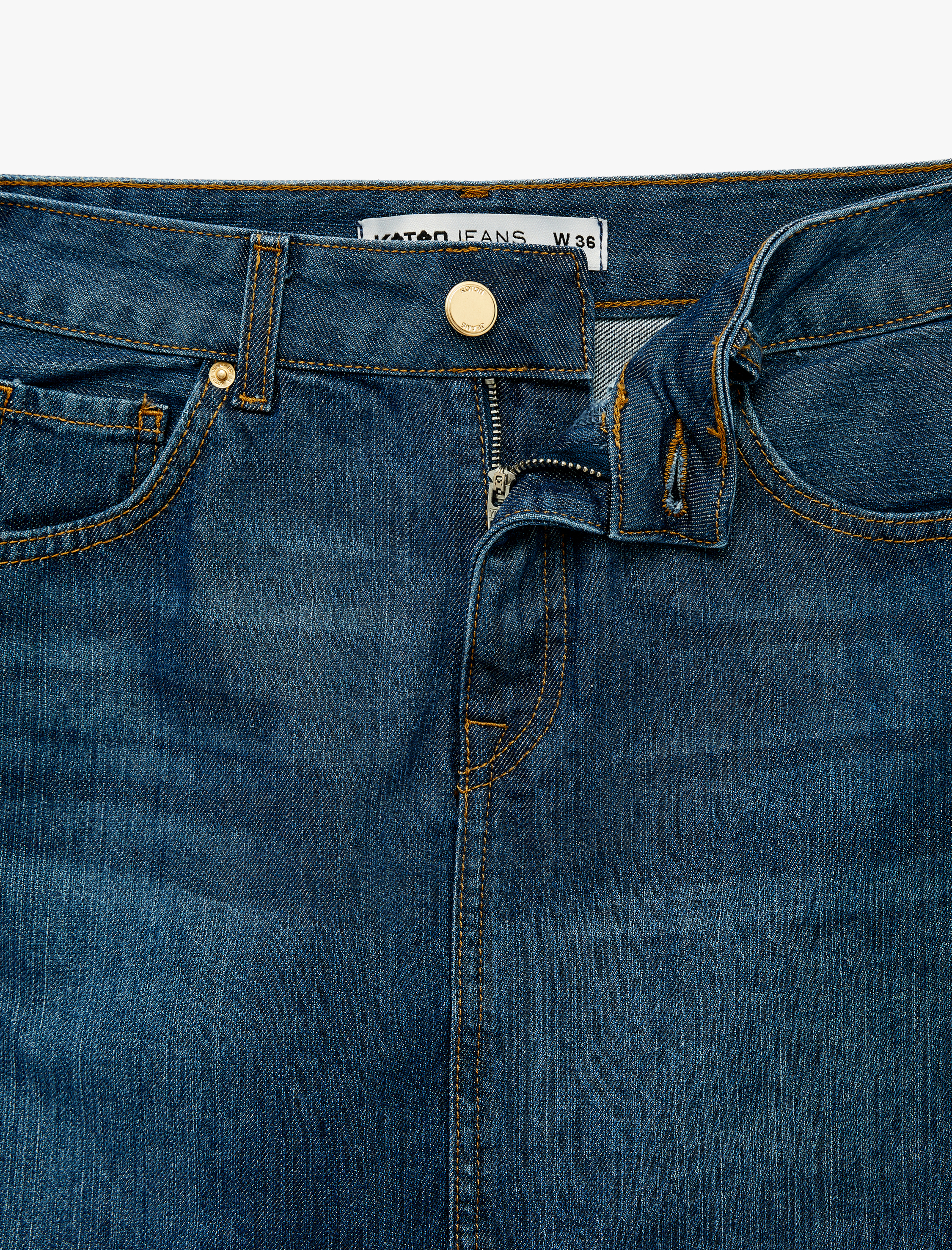   Pamuklu Cepli Düğmeli Mini A Kesim Denim Etek