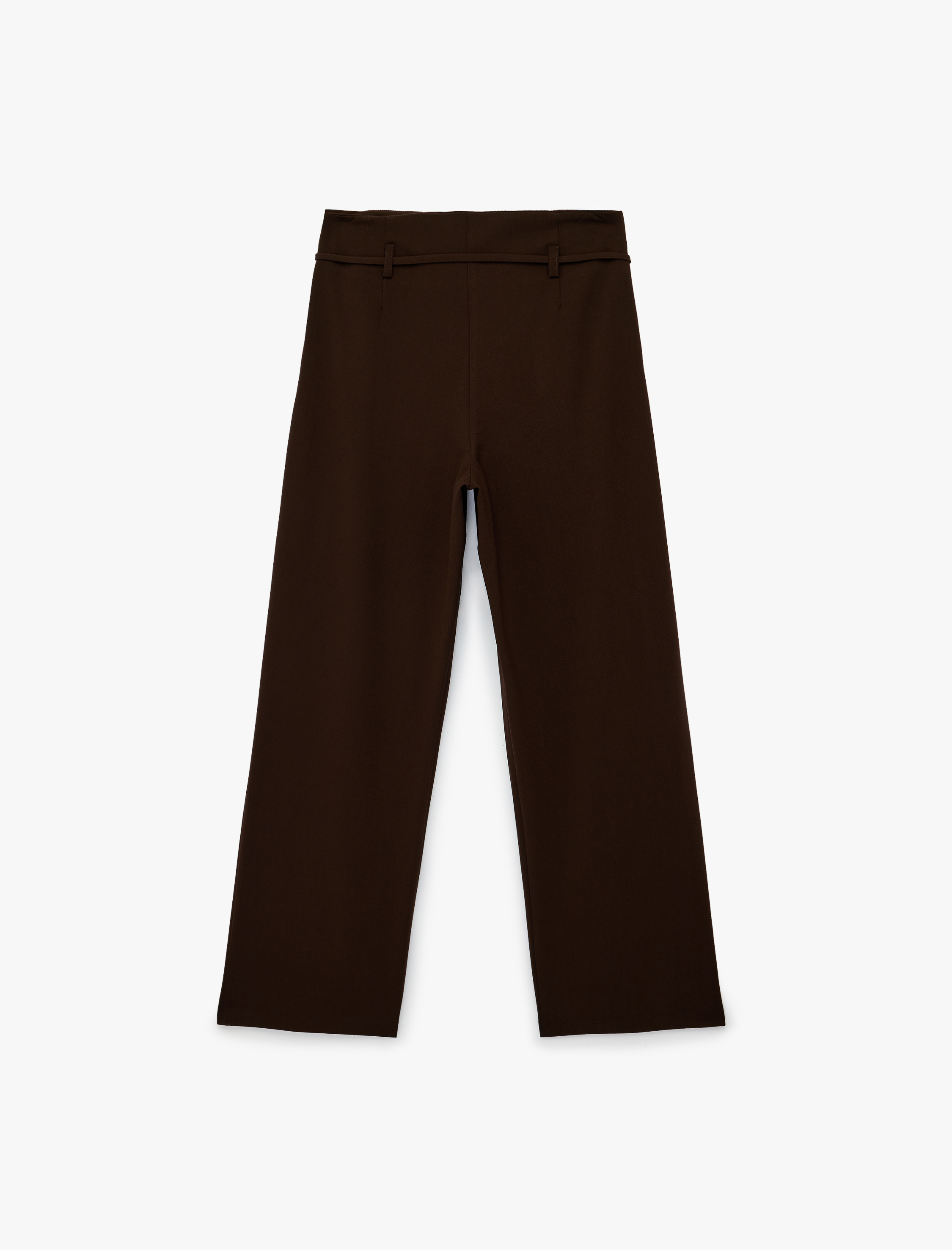   Beli Bağcıklı Pile Detaylı Geniş Paça Palazzo Pantolon