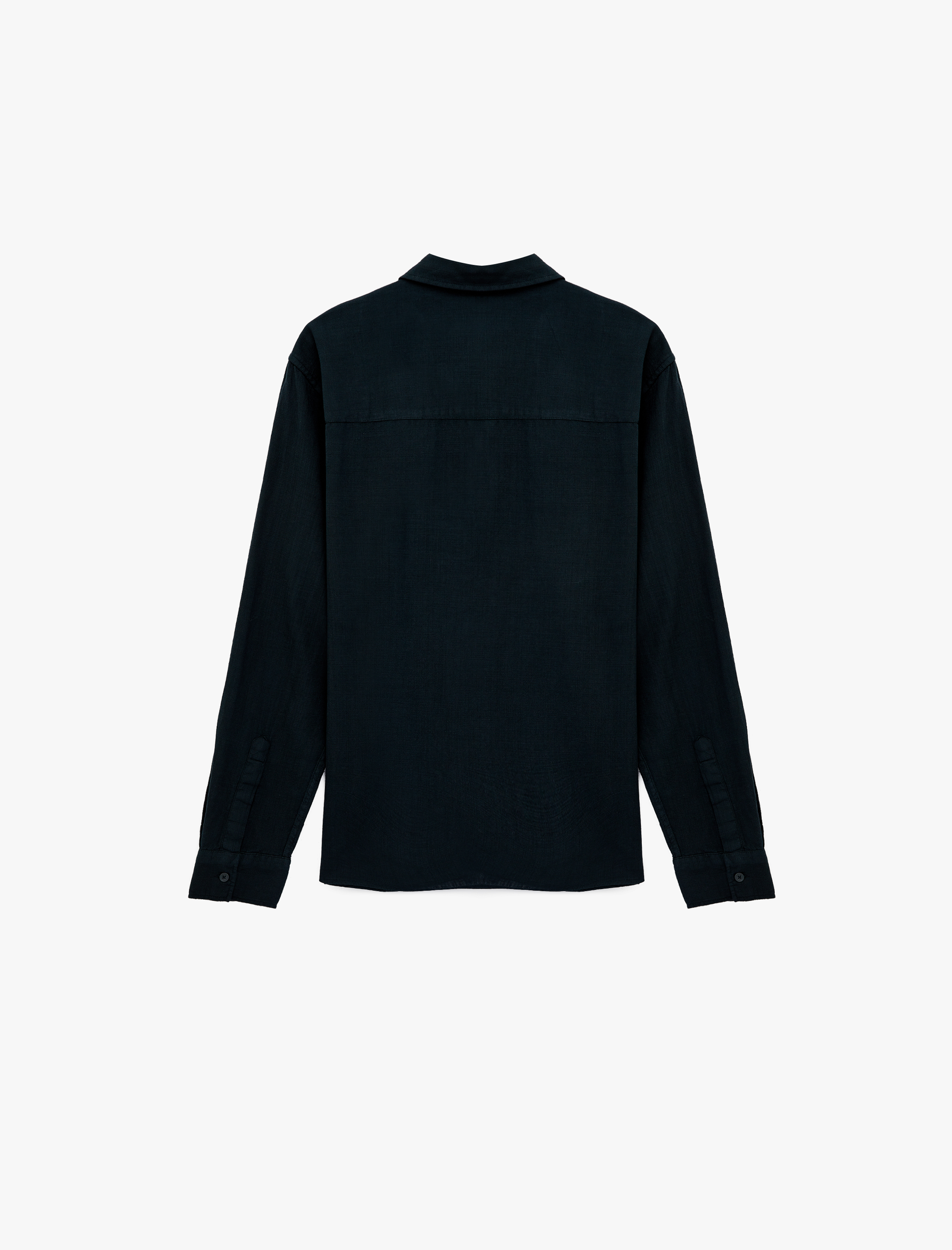   Regular Fit Pamuklu Klasik Yaka Düğmeli Uzun Kollu Gömlek