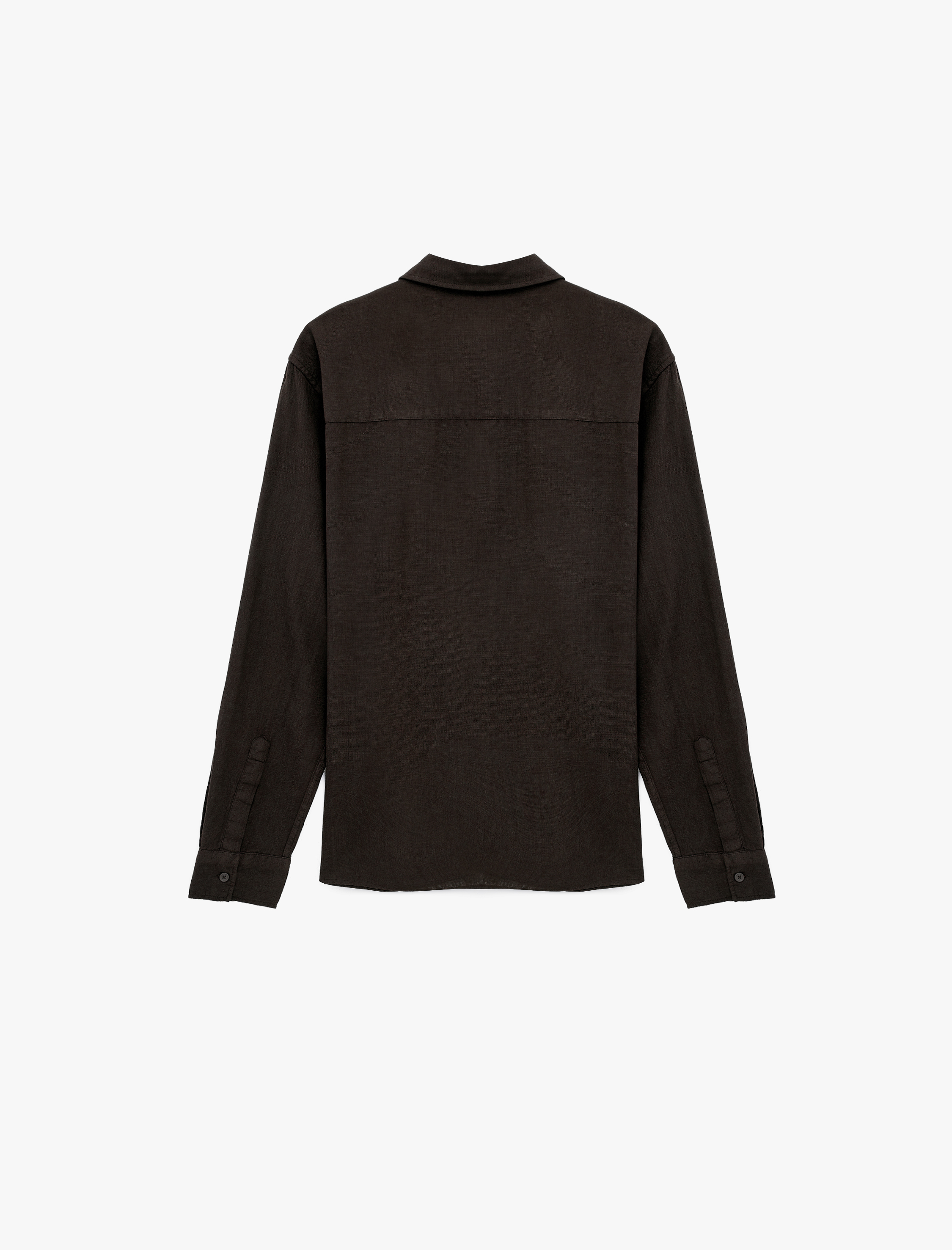   Regular Fit Pamuklu Klasik Yaka Düğmeli Uzun Kollu Gömlek